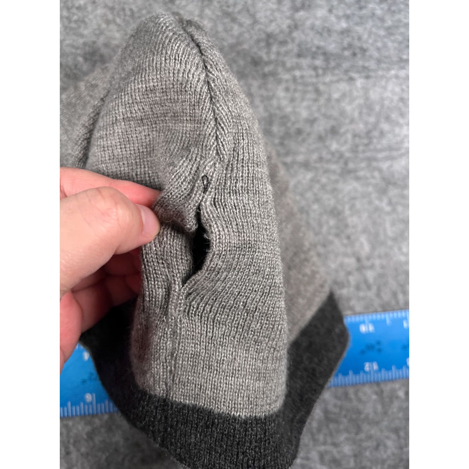 Calvin Klein Calvin Klein Beanie Hat Adult One Size Gray Knit Reversible Lightweight Outdoors Unisex Mens Womens Size ONE SIZE - 7 Thumbnail
