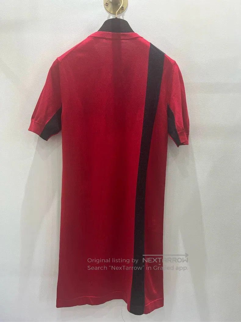 Louis Vuitton Louis Vuitton Red Silk Wool Dress M. Size M / US 6-8 / IT 42-44 - 2 Thumbnail
