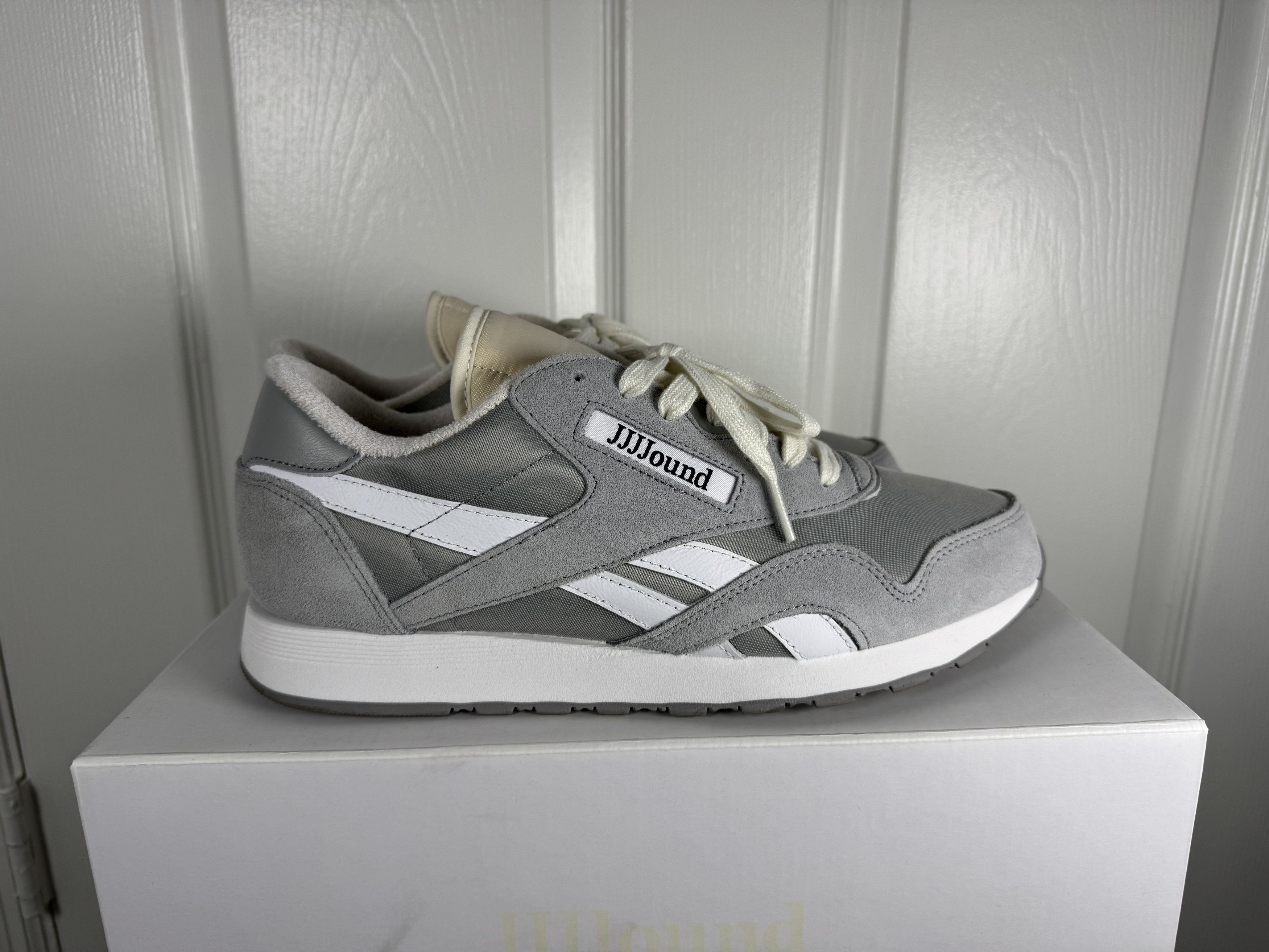 JJJJound × Reebok Classic Nylon Grey/White 9.5 Size US 9.5 / EU 42-43 - 2 Thumbnail