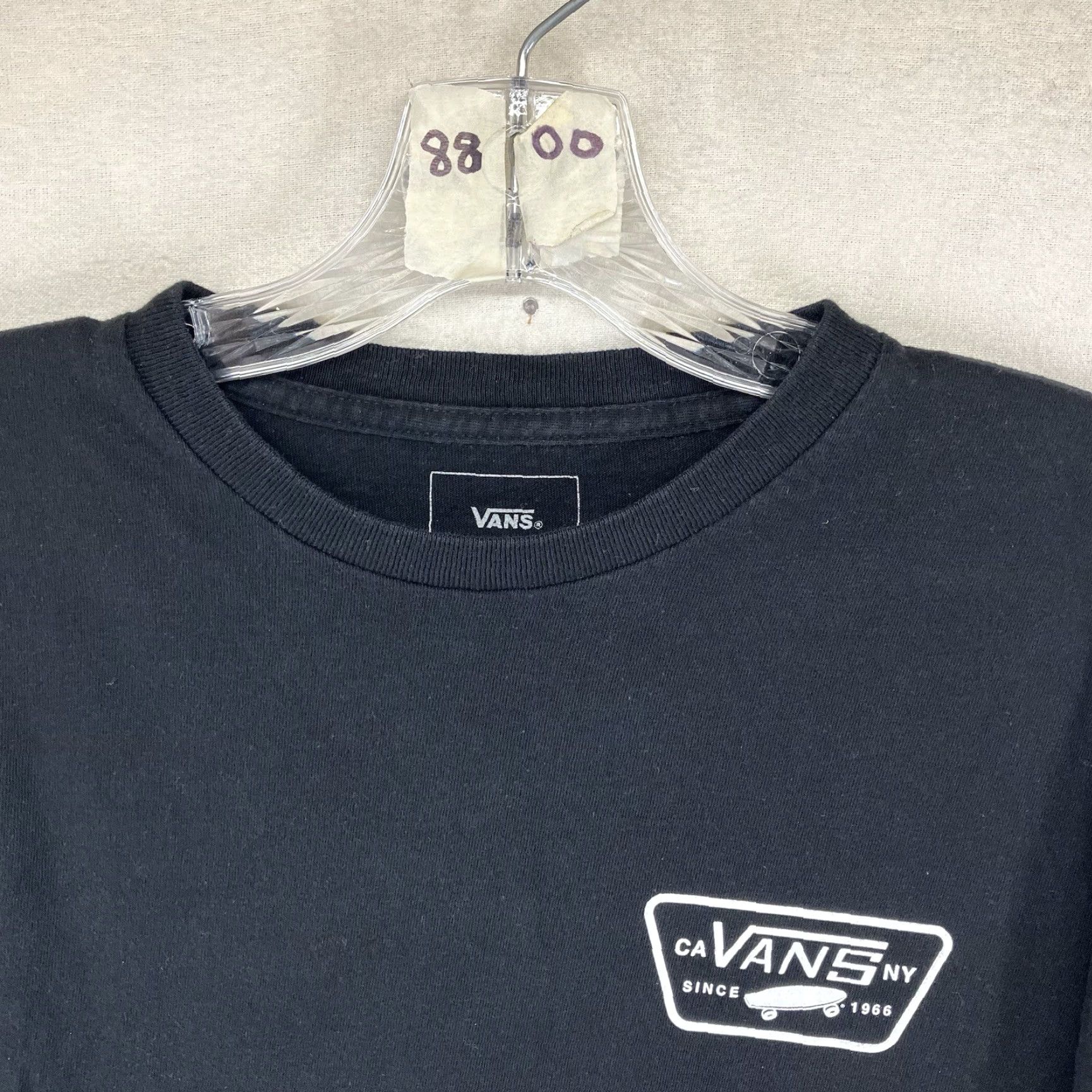 Vans VANS Off The Wall Men's Long Sleeve T-Shirt Graphic Skater Girl 90s Black Cotton Size S Size US S / EU 44-46 / 1 - 4 Thumbnail