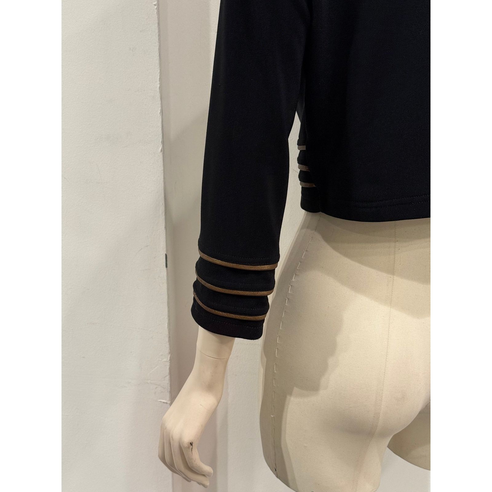 Versace 1990s Gianni Versace Napoleon cropped tailored jacket Size S / US 4 / IT 40 - 7 Thumbnail
