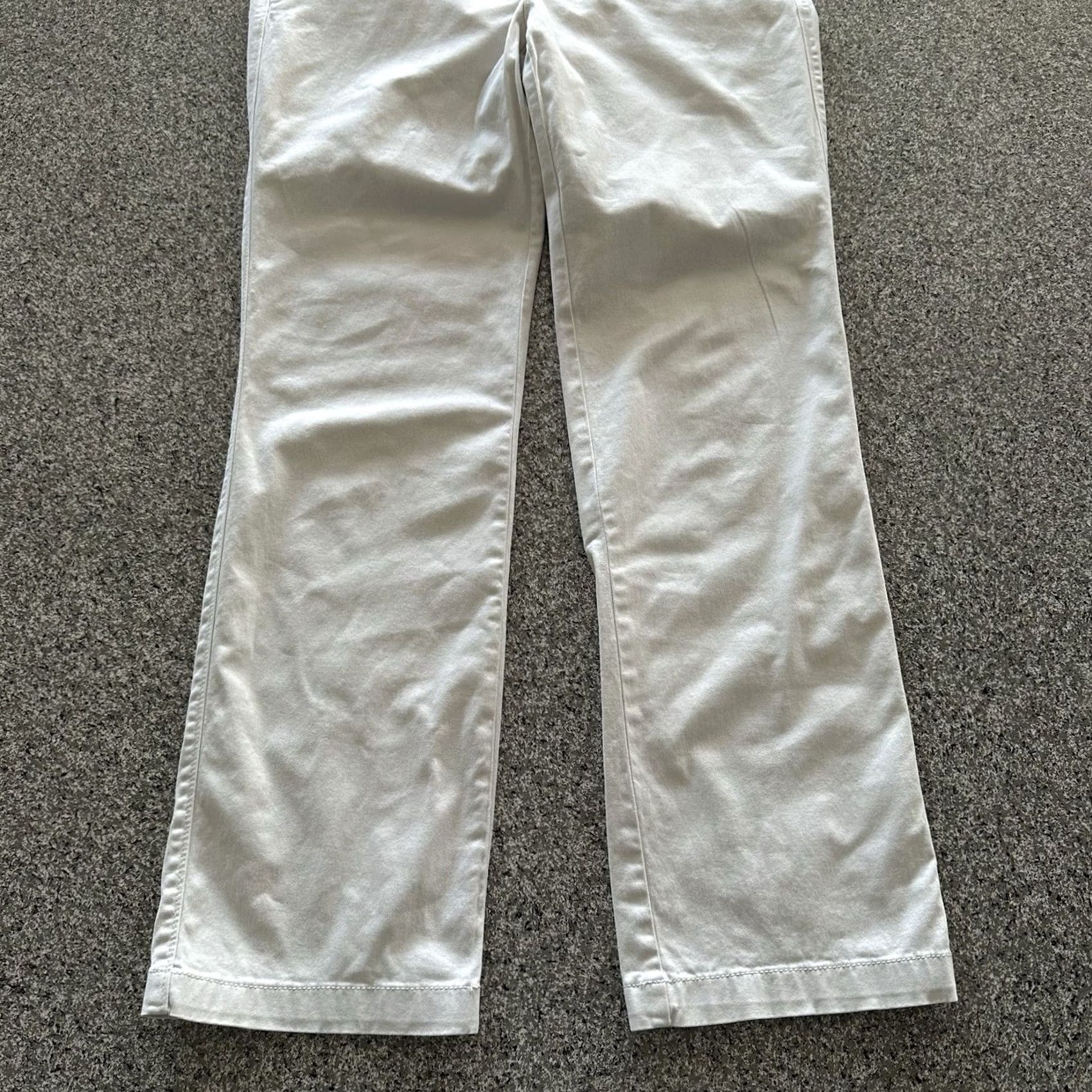 Dockers DOCKERS Pants Womens 10 32x31 Mid Rise Straight Khaki Ivory Khaki Stretch 99% Cotton 1% Elastane Size 24" / US 00 / IT 34 - 3 Thumbnail