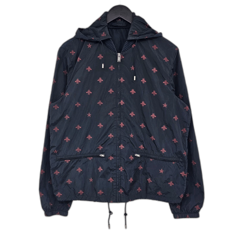 Gucci Gucci Bee Hooded Windbreaker Jacket-2505 Size US M / EU 48-50 / 2 - 1 Thumbnail