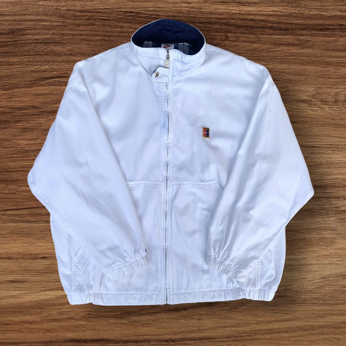 Nike Vintage 1990s Nike Court Zipper Jacket Size US M / EU 48-50 / 2 - 1 Thumbnail