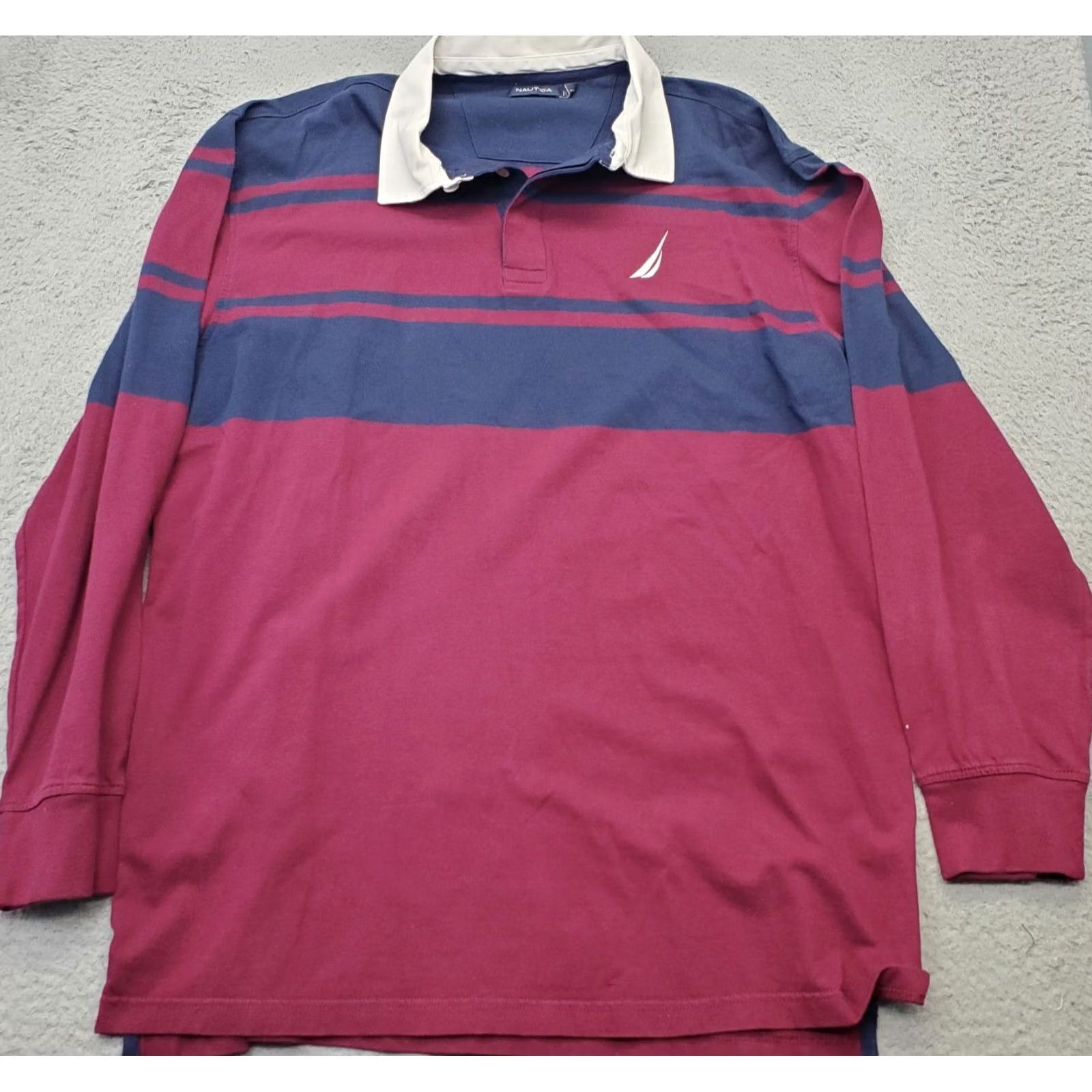 Nautica Nautica Rugby Shirt Mens XXL Multi Performance Striped Logo Short Sleeve Polo Size US XXL / EU 58 / 5 - 2 Thumbnail