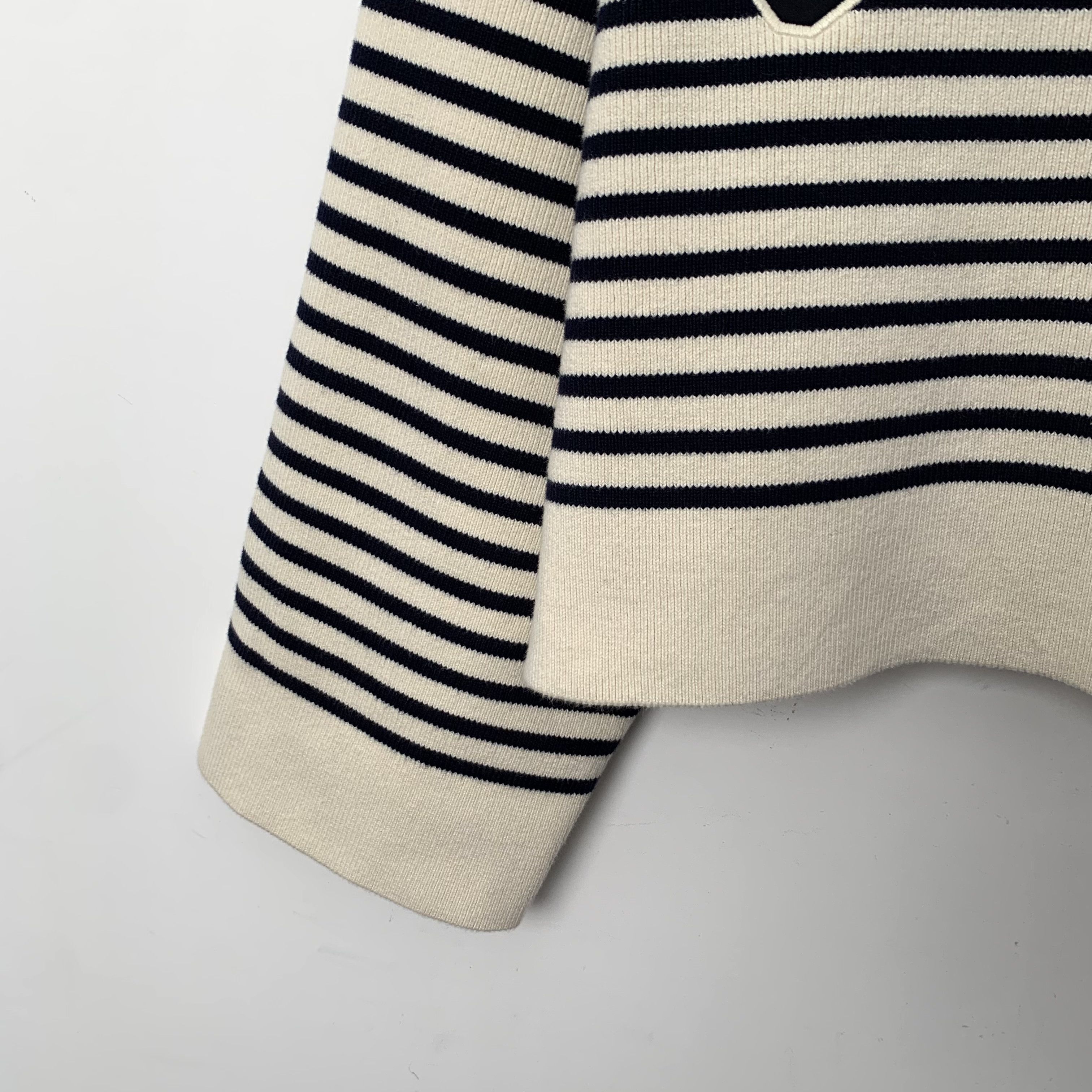 Celine Celine Sweater – Stripe Logo Cotton (Size S) Size S / US 4 / IT 40 - 6 Thumbnail