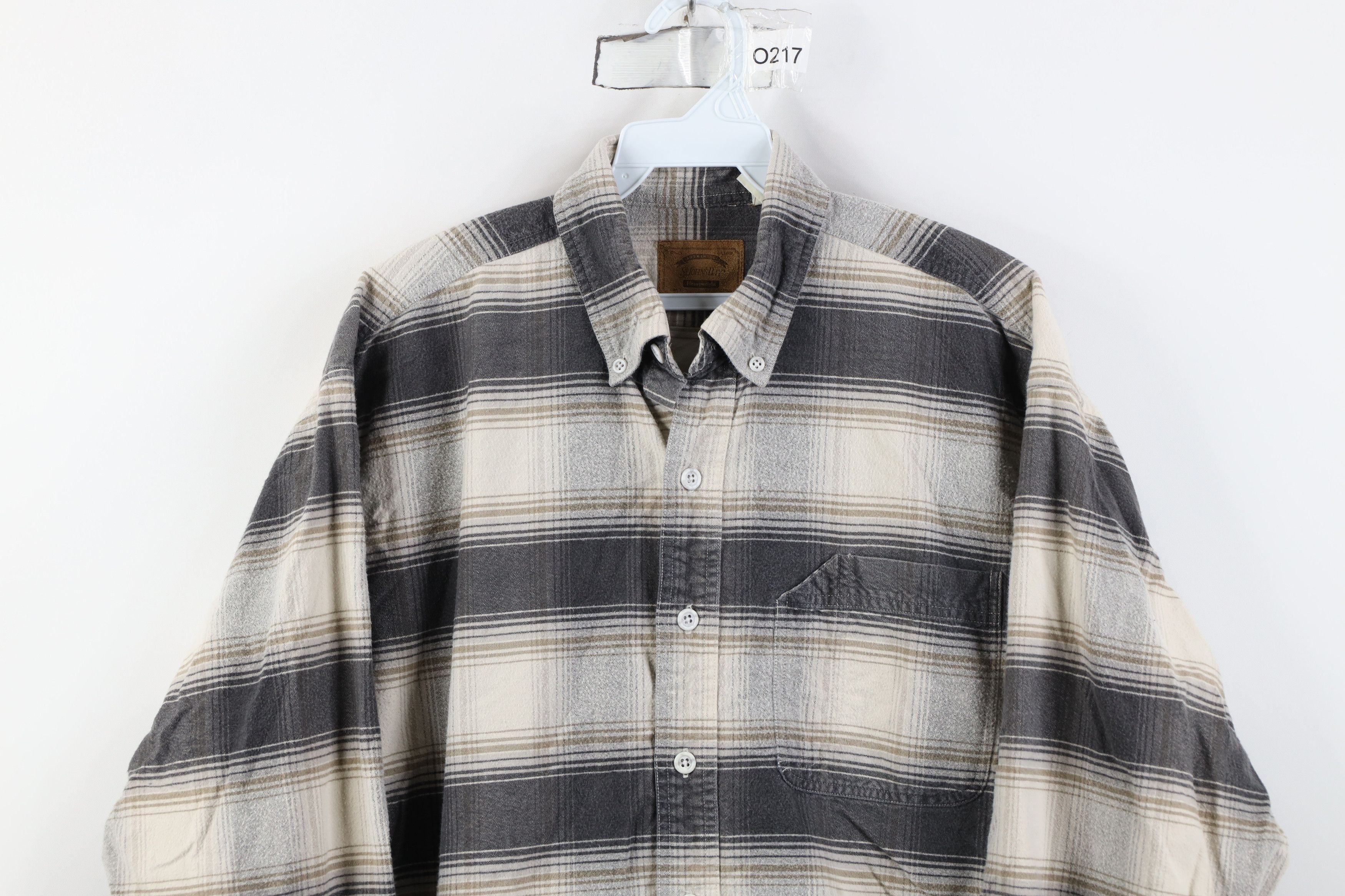 Vintage Vintage 90s Streetwear Heavyweight Flannel Button Down Shirt Size US L / EU 52-54 / 3 - 2 Thumbnail