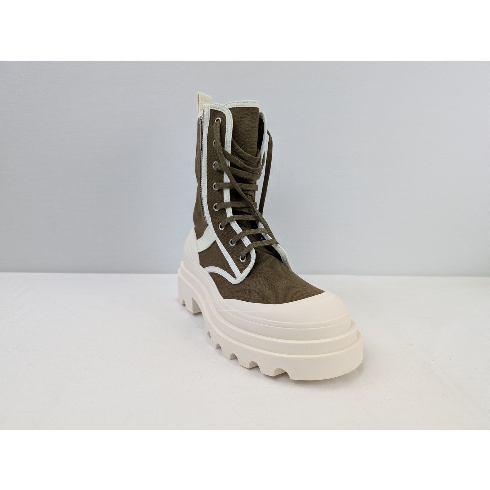 Bottega Veneta o1rshd1 Q:2 / Canvas Boots Fabric in Liana-White Size US 11 / EU 44 - 2 Thumbnail