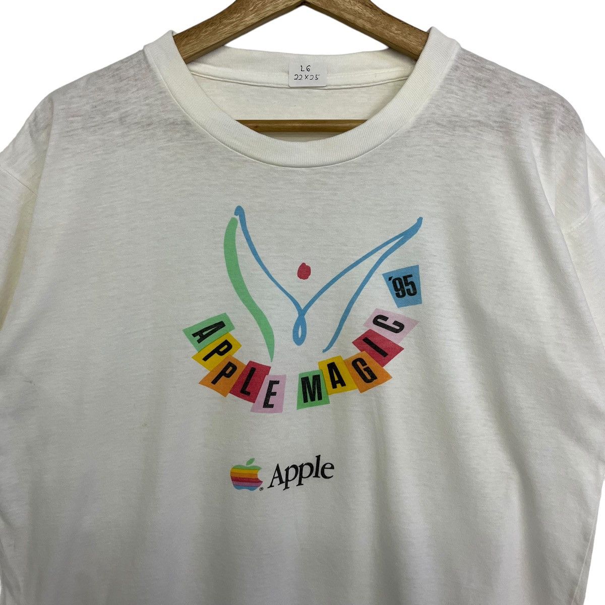 Apple × Vintage *Rare!! Vintage APPLE Macintosh apple magic 95 tee Size US L / EU 52-54 / 3 - 2 Thumbnail