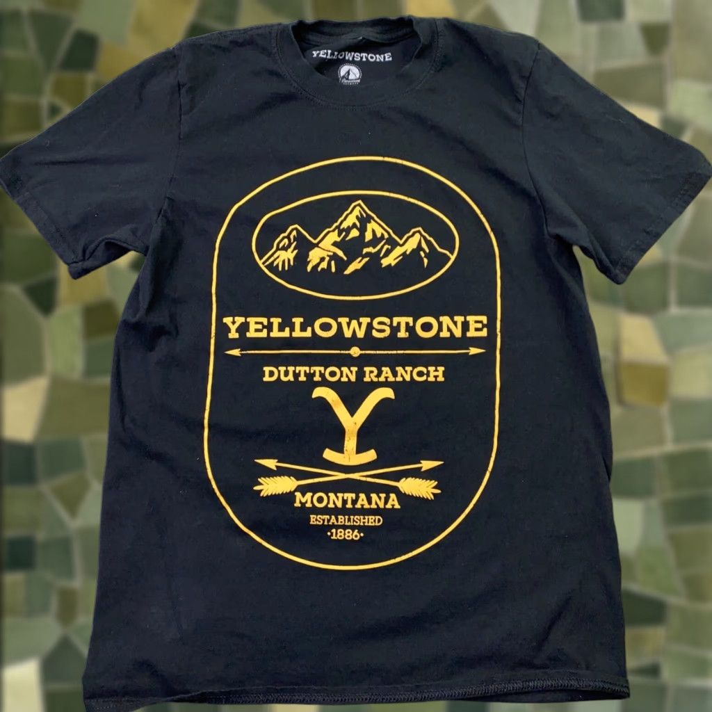 Vintage VINTAGE Yellowstone Dutton Ranch Womens Shirt Top Small Black Paramount TV Show Montana Size S / US 4 / IT 40 - 1 Thumbnail