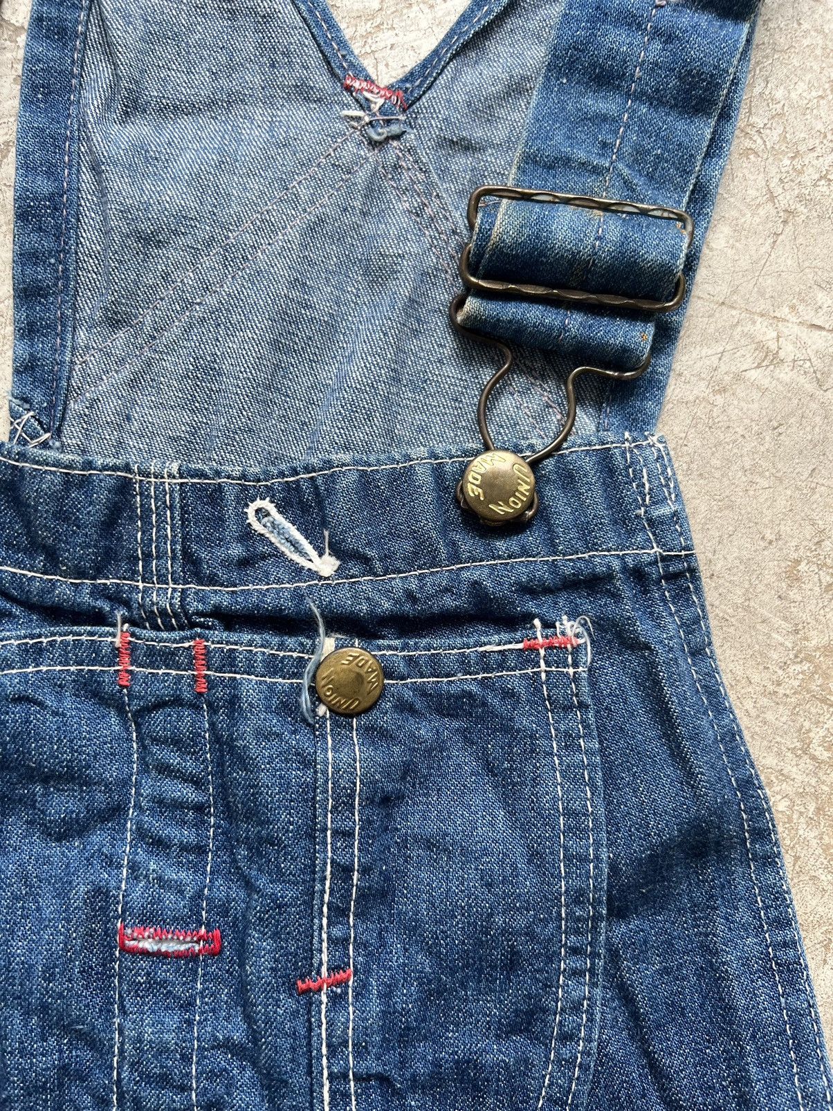 Vintage Distressed Vintage 50's UNION MADE Overalls Size US 32 / EU 48 - 4 Thumbnail