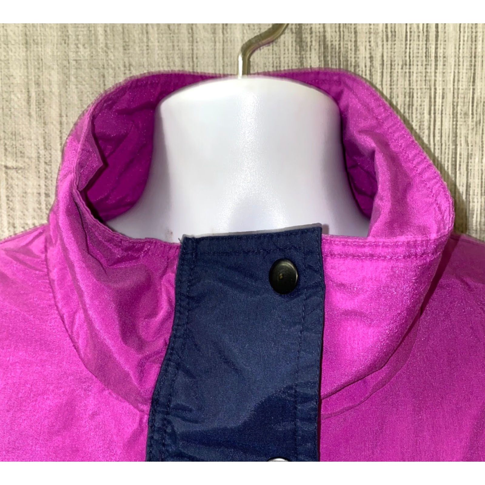 Rains VINTAGE Sierra Experience Mens Purple Nylon 1/2 Zip Rain Jacket Size L Size US L / EU 52-54 / 3 - 3 Thumbnail