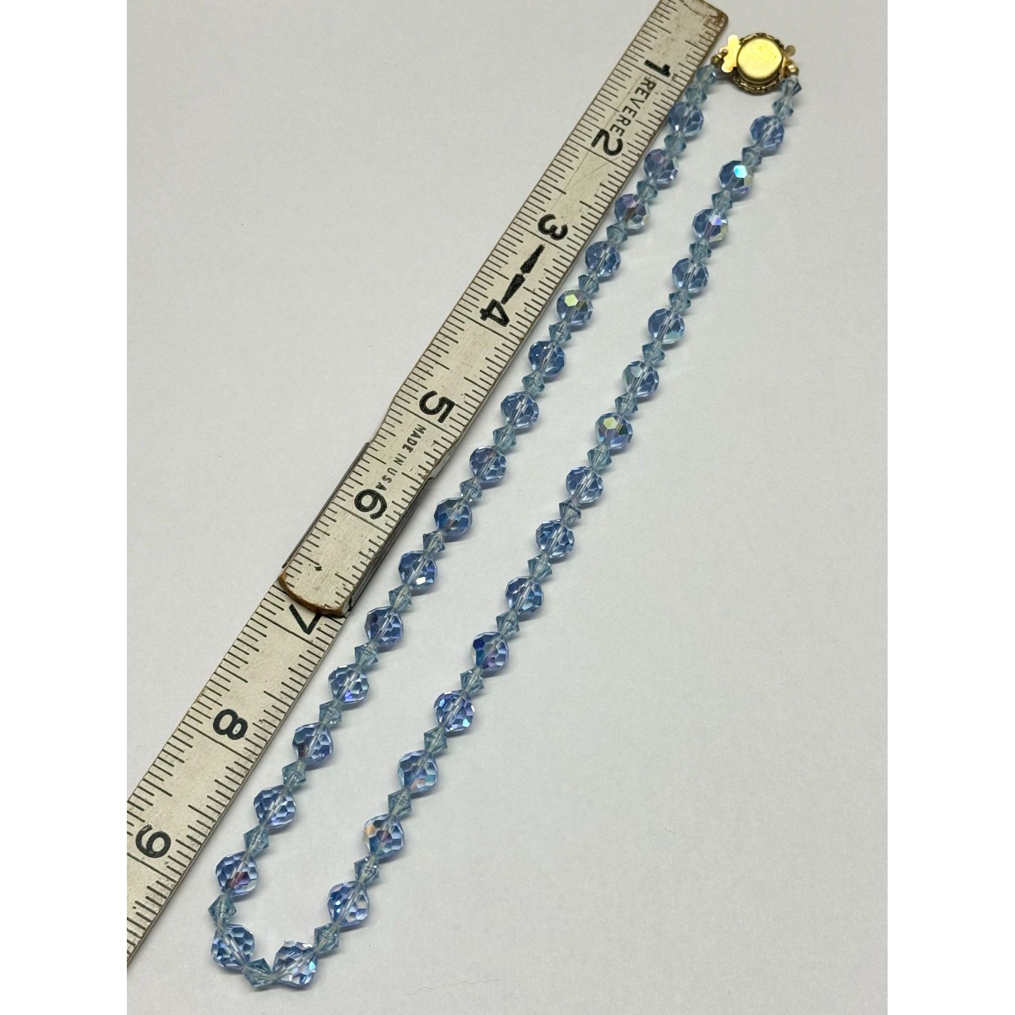 Vintage Vintage blue crystal beaded necklace Size ONE SIZE - 5 Thumbnail