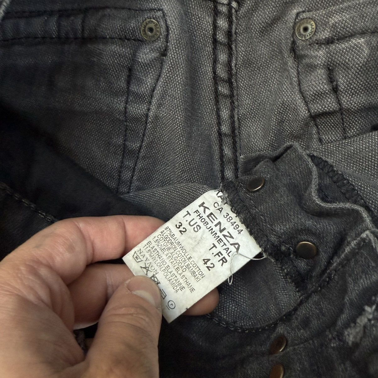 Seditionaries Kenza Low Rise Bootcut Grey Punk Jeans Size 30" / US 8 / IT 44 - 5 Thumbnail