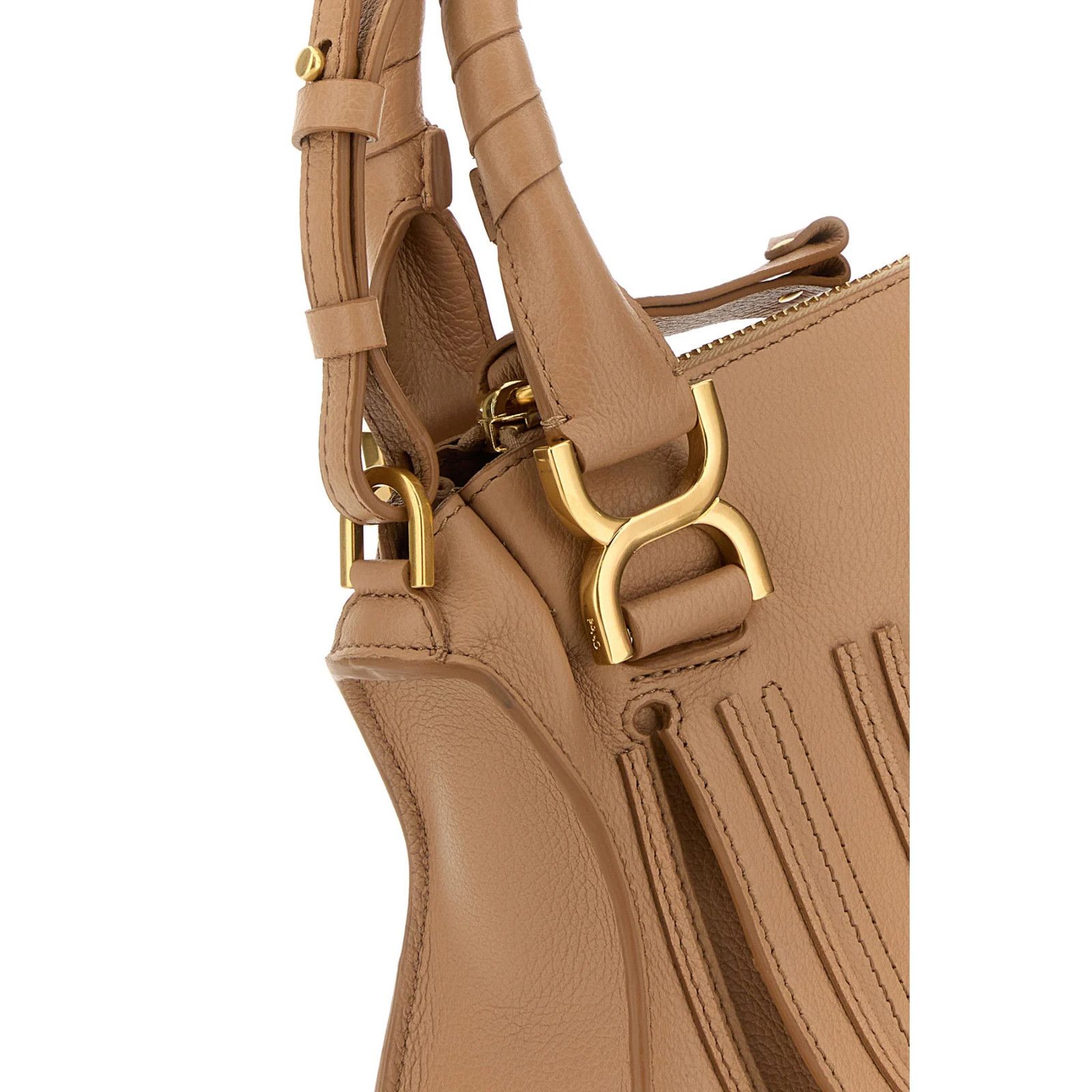 Chloe Chloe $2490 Small Hobo Light Tan Grained Leather Shoulder Ba Size ONE SIZE - 4 Thumbnail