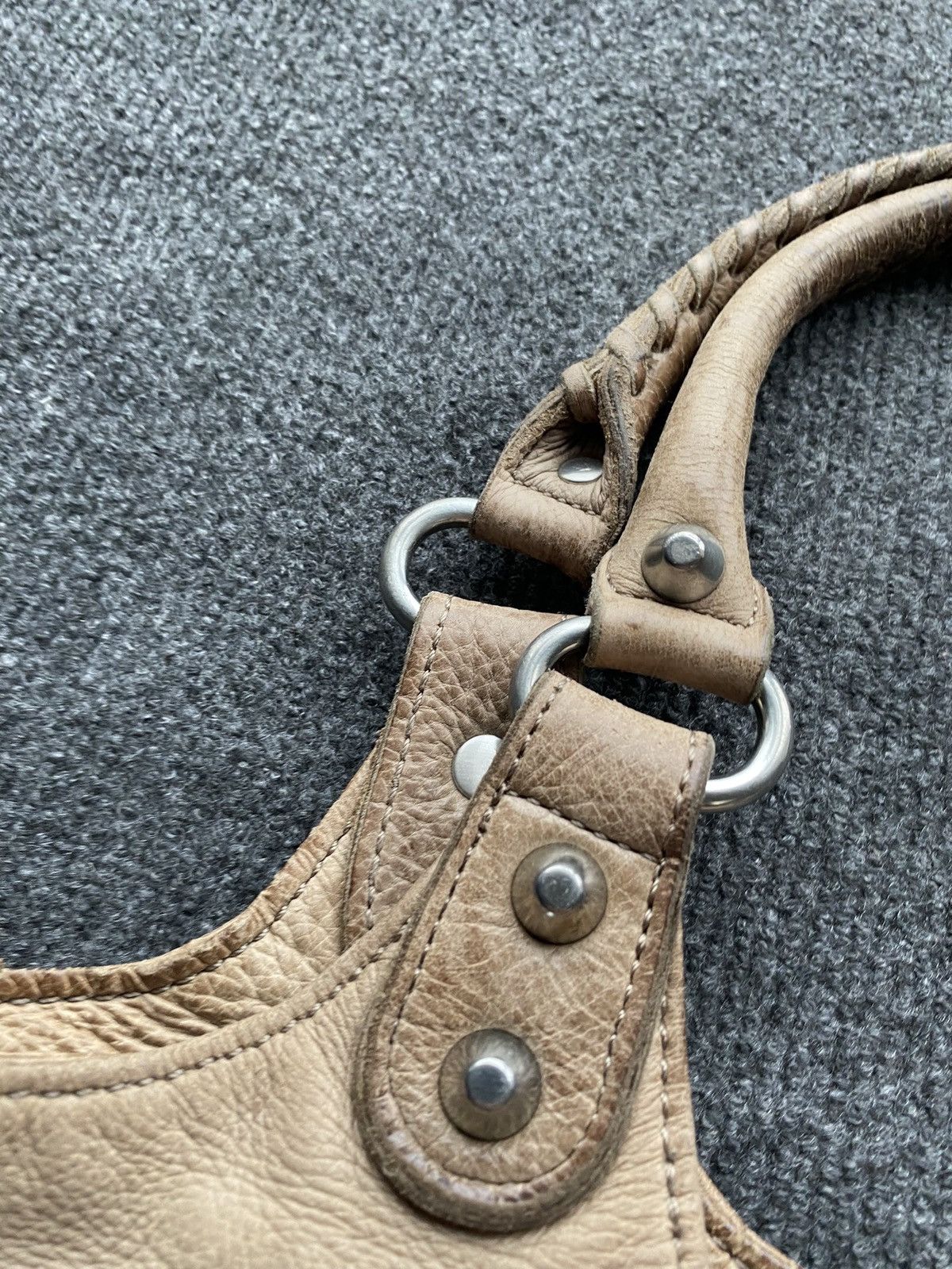 LIEBESKIND BERLIN 🔥90s Liebeskind Leather Beige Vntg Handle Bag women os Size ONE SIZE - 24 Thumbnail