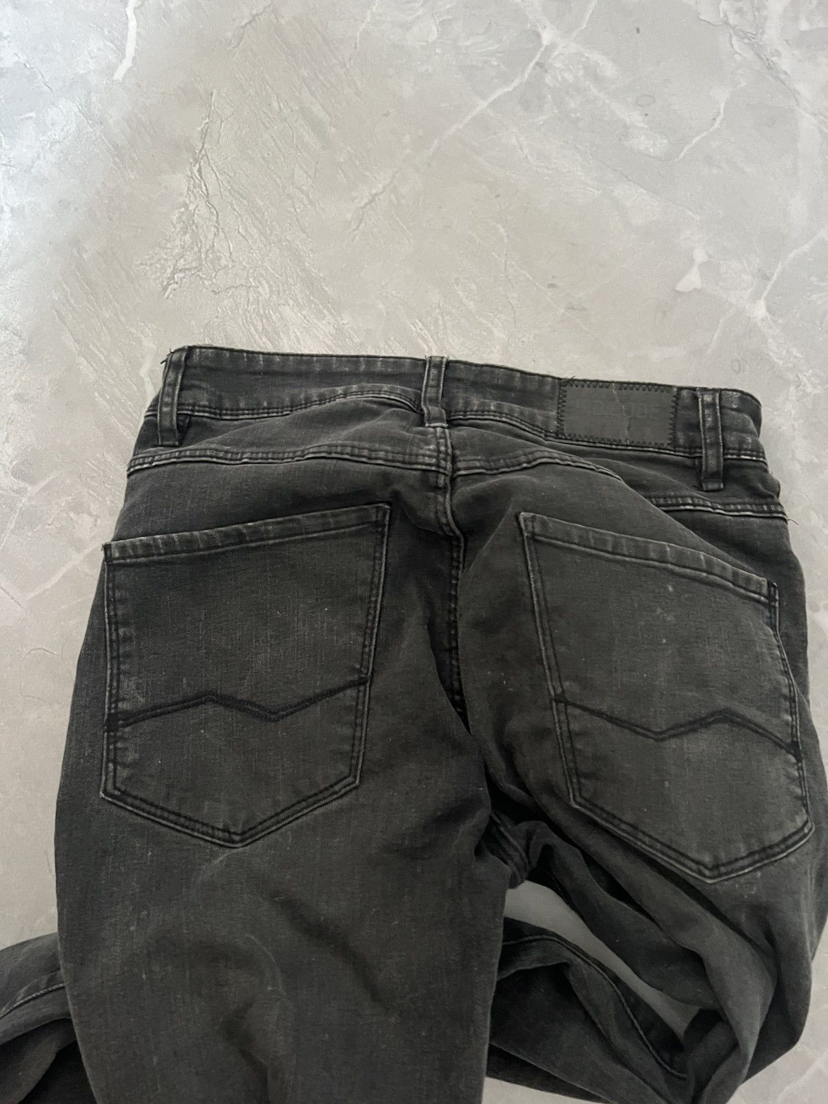 Japanese Brand Destroyed Washed Slim Heavy / Vintage Underground Swag 90s Size US 30 / EU 46 - 5 Thumbnail