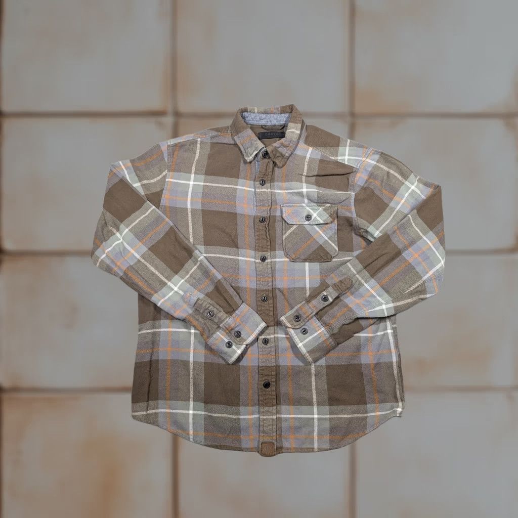 Vintage VINTAGE Dakota Grizzly Shirt Mens L Brown Plaid Flannel Long Sleeve Button Up Casual Size US L / EU 52-54 / 3 - 1 Thumbnail
