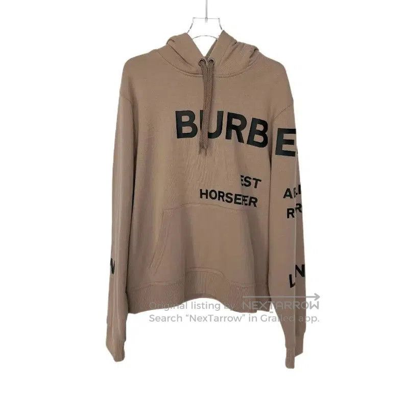Burberry Burberry Brown Cotton Women's Hoodie. Size XL / US 12-14 / IT 48-50 - 1 Thumbnail