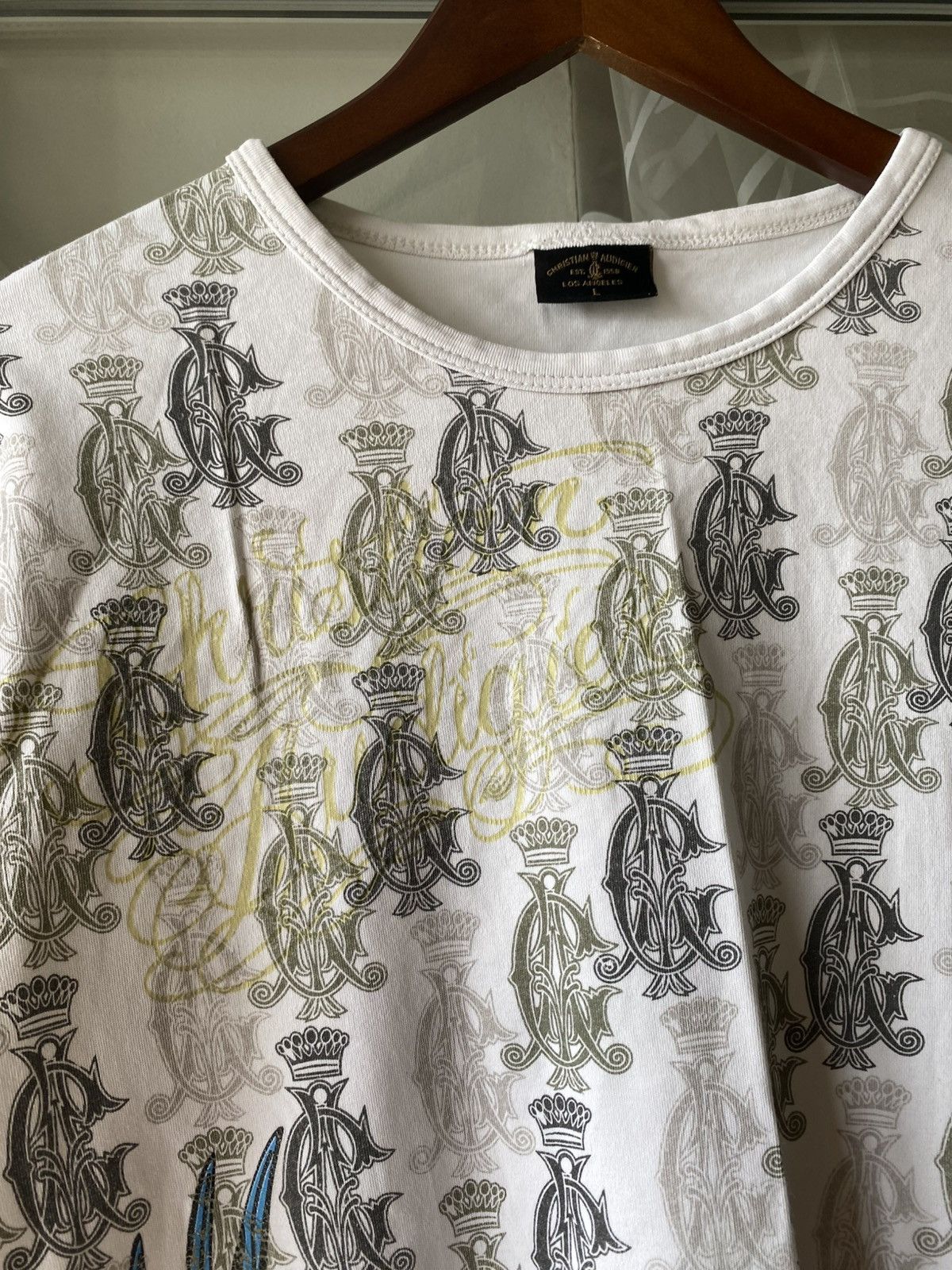 Christian Audigier Christian Audigier Vintage Grenade Wings Tee AOP Ed Hardy Size US L / EU 52-54 / 3 - 5 Thumbnail