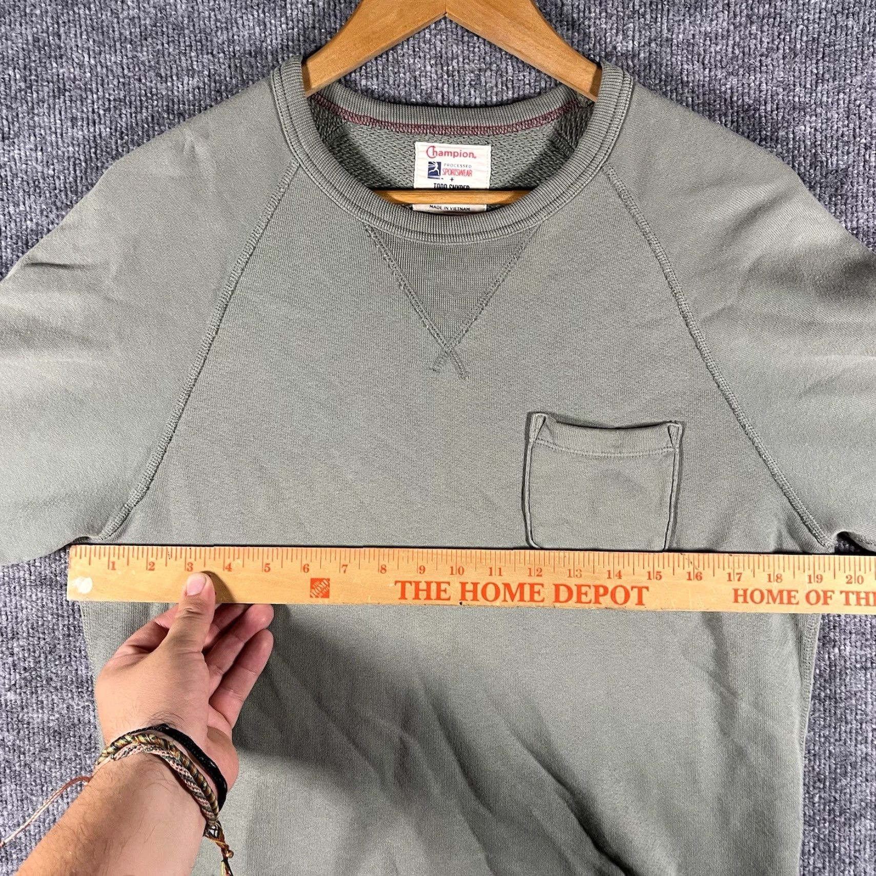 Champion Champion Men's Todd Snyder Pullover Sweatshirt Long Sleeve Green Size XS Size US XS / EU 42 / 0 - 5 Thumbnail