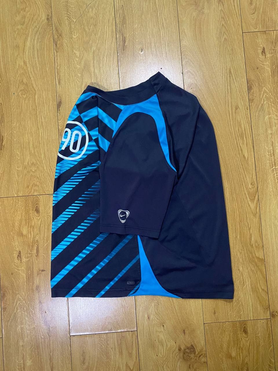Nike × Vintage 👕 Nike “90” Tech Pattern Jersey Size US XL / EU 56 / 4 - 2 Thumbnail