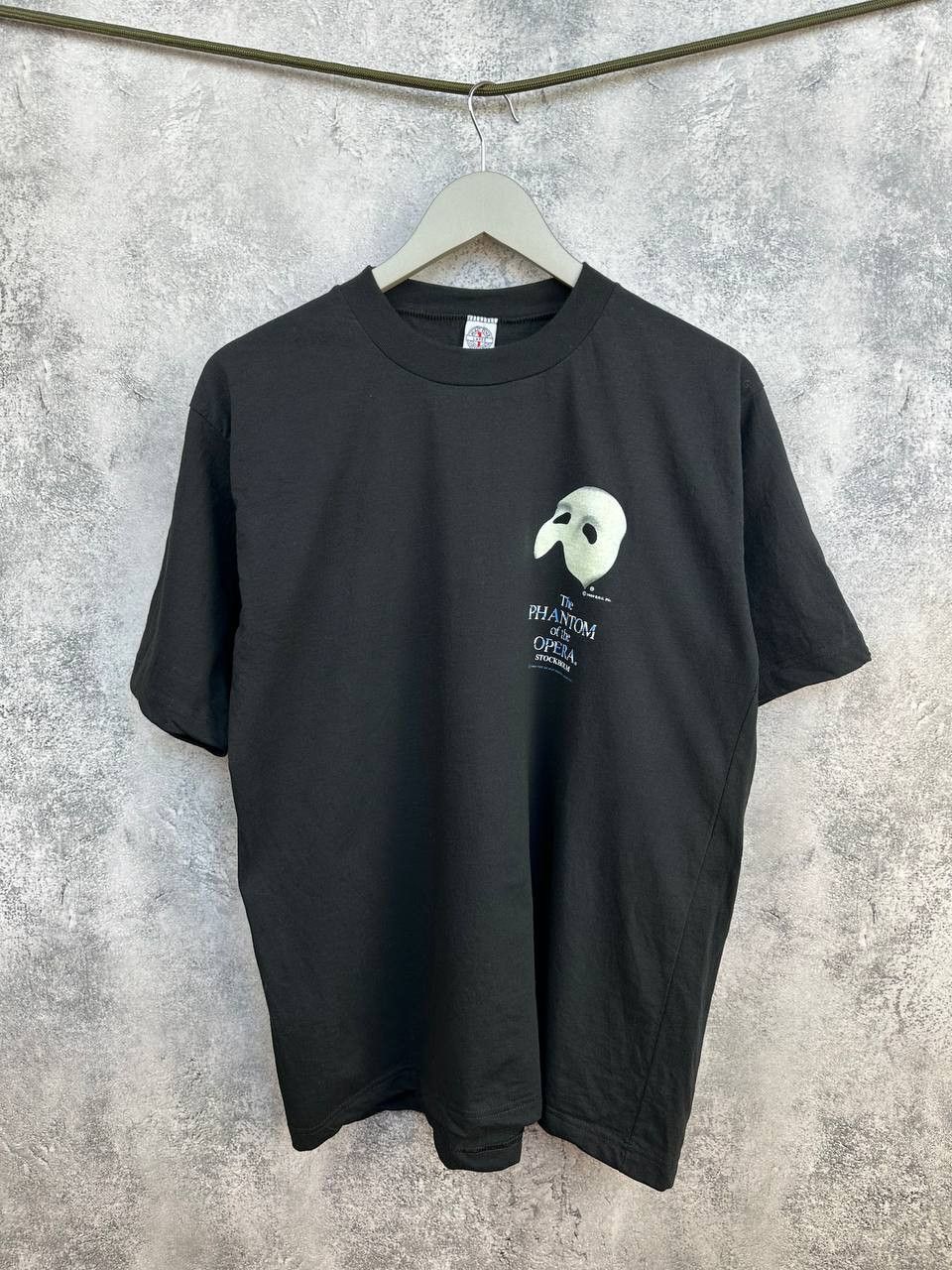 Vintage The Phantom of the OPERA 1989 Stockholm T-Shirt Black SS Tee Size US L / EU 52-54 / 3 - 1 Thumbnail