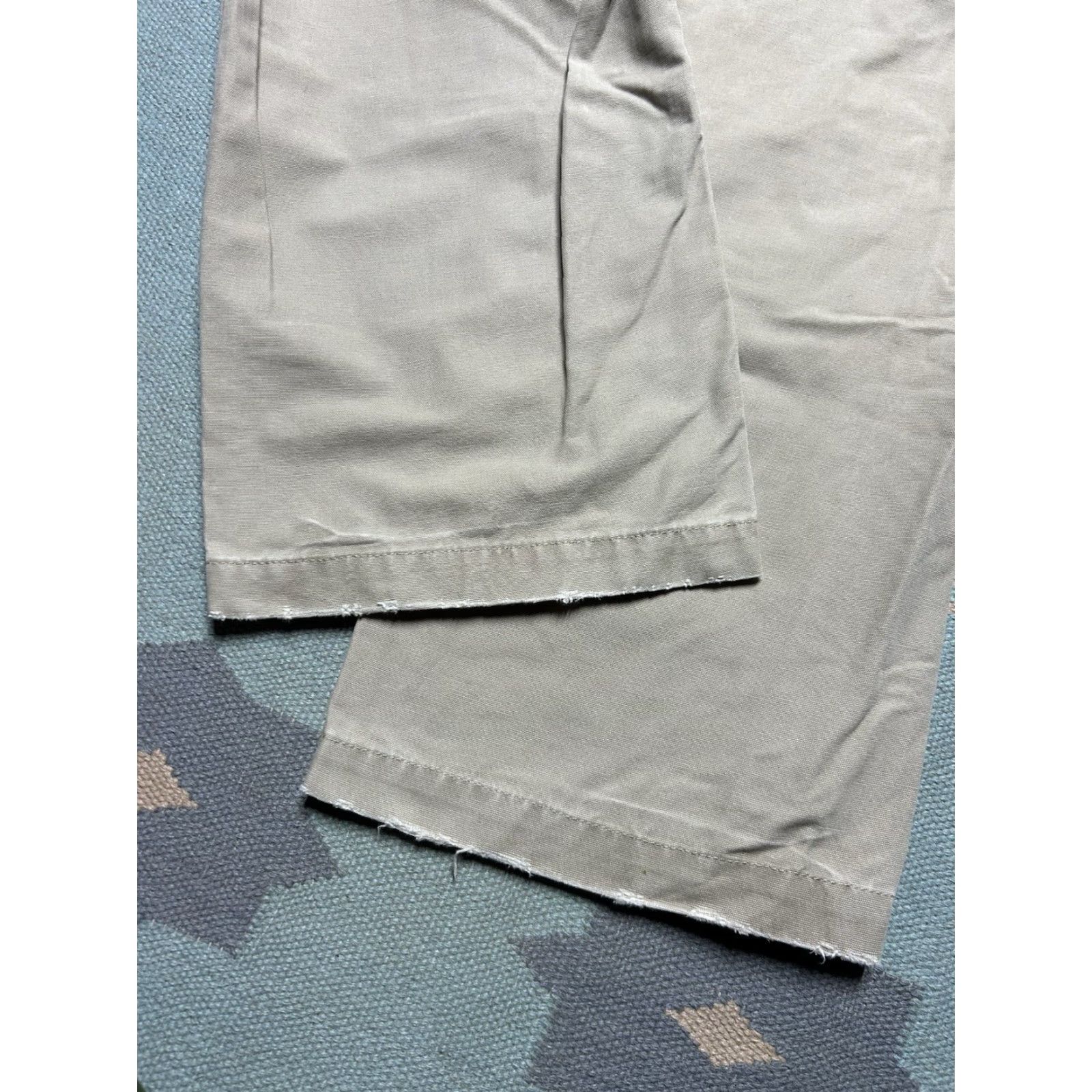 American Eagle Outfitters VINTAGE American Eagle Canvas Carpenter Pants Baggy Workwear 34x31 Men Jeans Beige 90s Skater Y2K Size US 34 / EU 50 - 2 Thumbnail