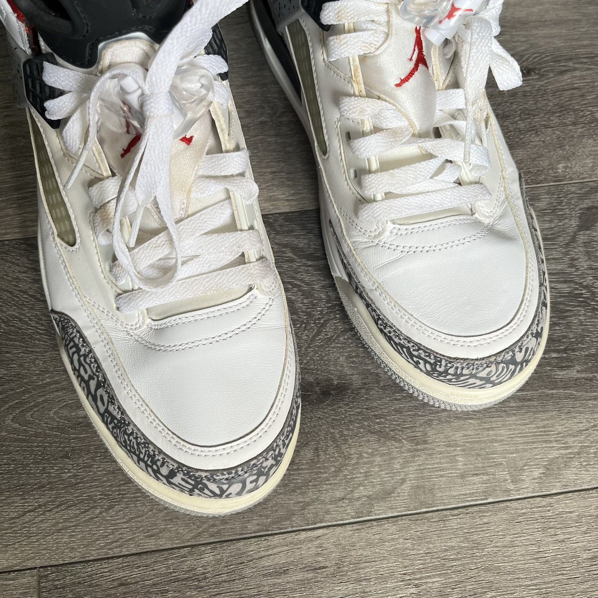 Jordan Brand Vintage Jordan Spizike White Cement 2017 Low Shoe 315371-122 Size US 10 / EU 43 - 4 Thumbnail