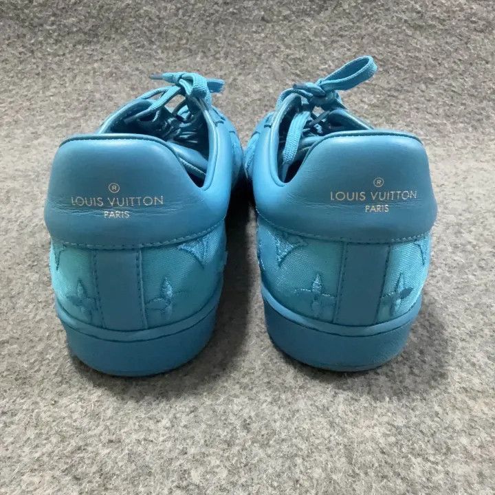 Louis Vuitton Louis Vuitton Blue Low-Top Fashion Sneakers -2508 Size US 8 / EU 41 - 3 Thumbnail
