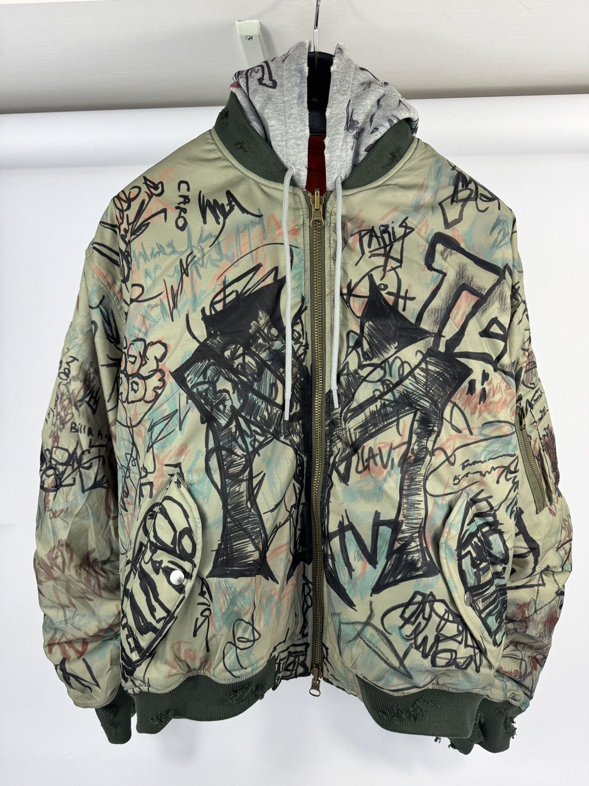 NEW YORK GRAFFITI OVERSIZED REVERSIBLE JACKET