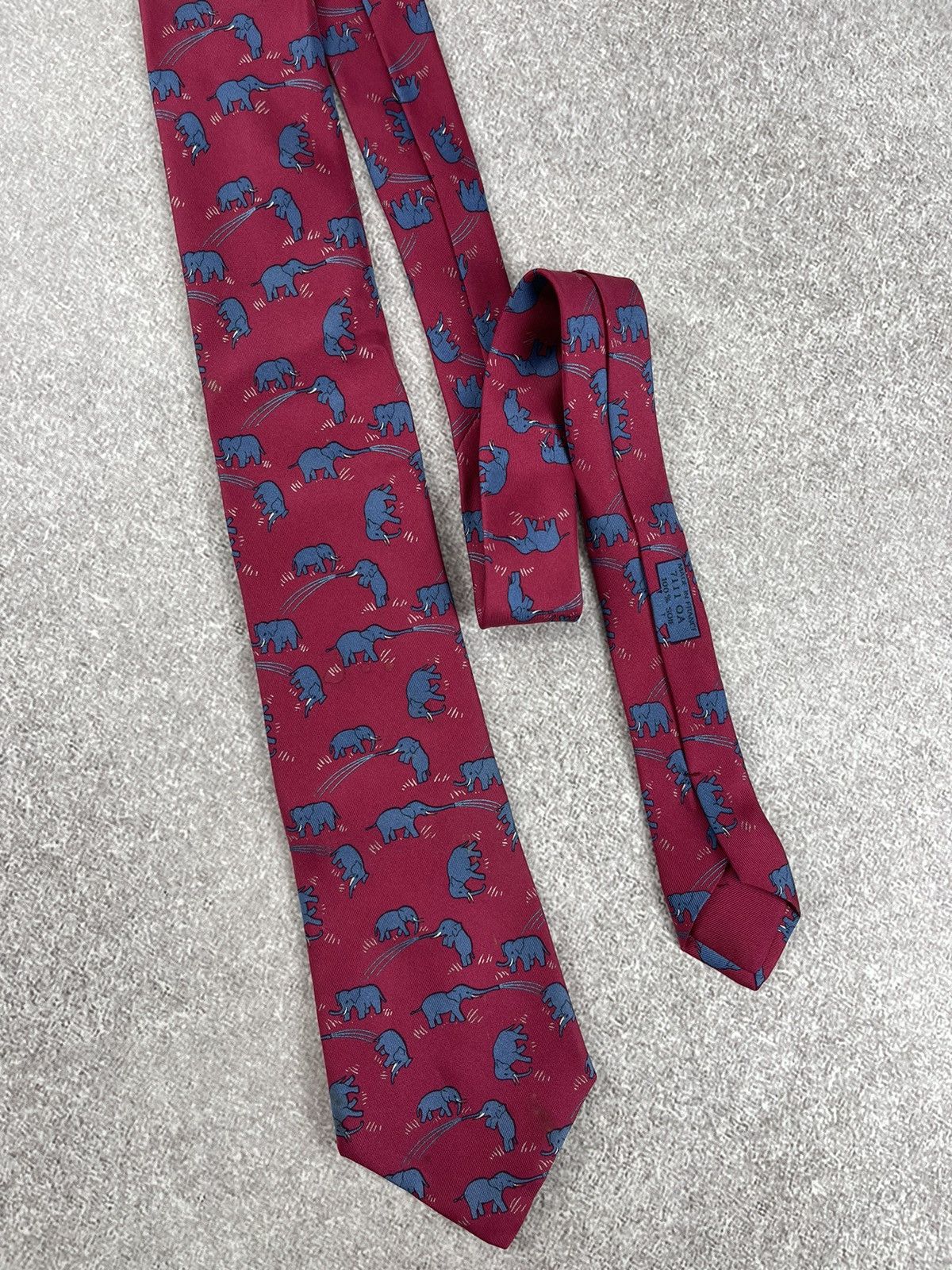 Hermes × Vintage Vintage Hermes Paris Printed Silk Tie Size ONE SIZE - 3 Thumbnail