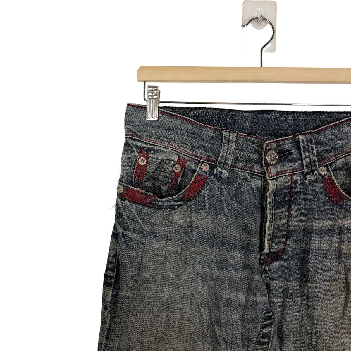 Japanese Brand RARE VINTAGE DISTRESSED DENIM JEANS 29125=HOMME ISSEYMIYAKE Size US 30 / EU 46 - 6 Thumbnail