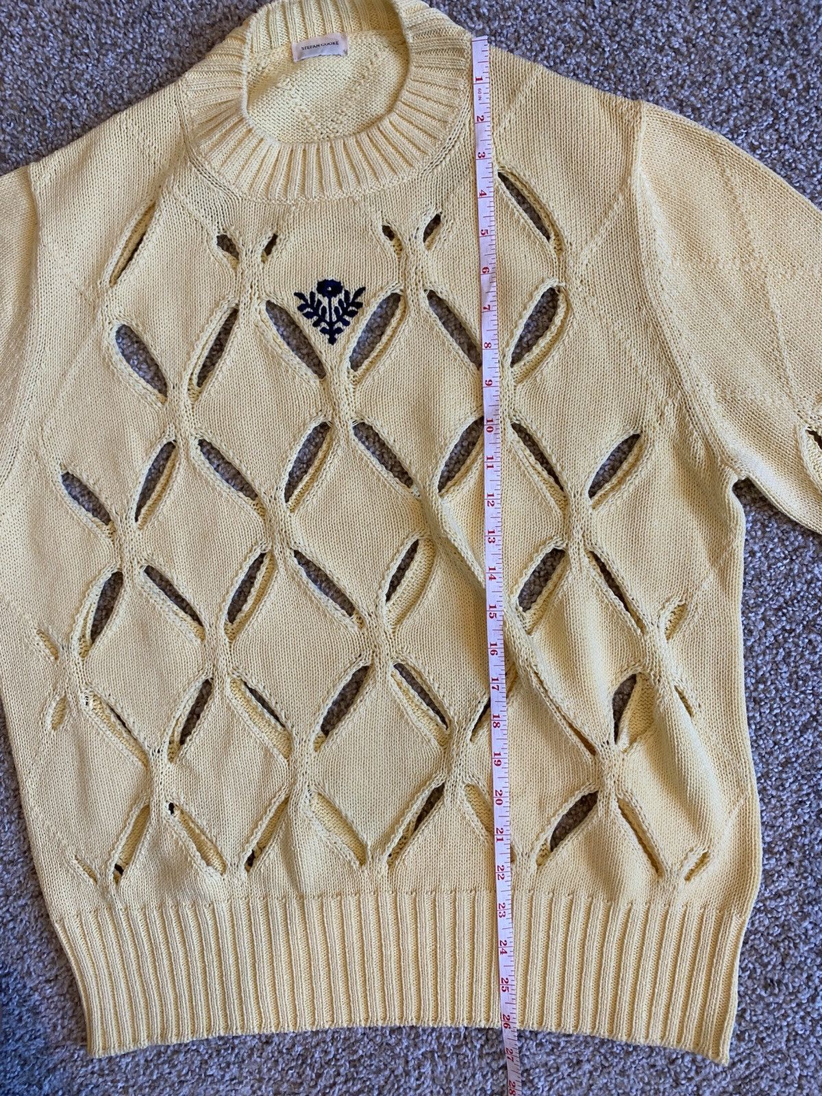 Stefan Cooke Stefan Cooke Yellow Slashed knitwear Size US L / EU 52-54 / 3 - 8 Thumbnail