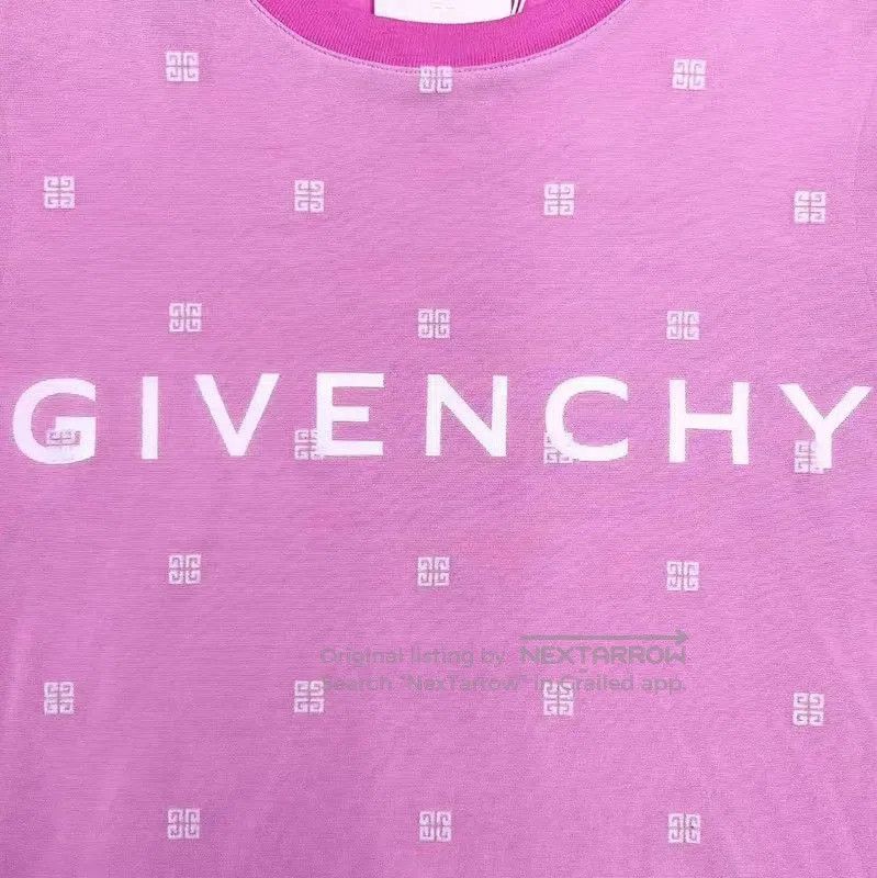 Givenchy Givenchy Pink Silk Blended Short Sleeve T-Shirt . Size XS / US 0-2 / IT 36-38 - 4 Thumbnail