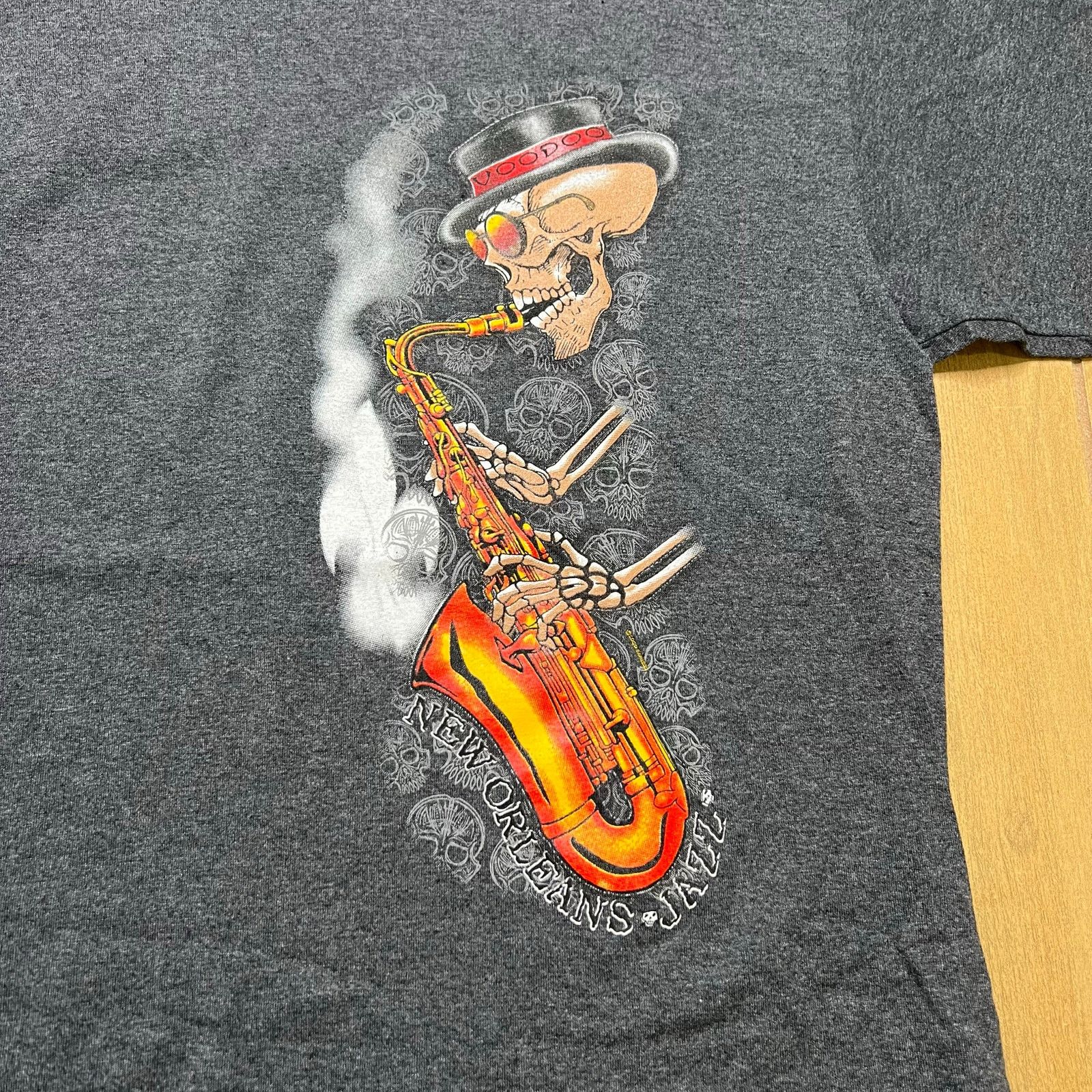 Vintage Vintage New Orleans Voodoo Jazz Band skeleton graphic Men L Size US L / EU 52-54 / 3 - 2 Thumbnail