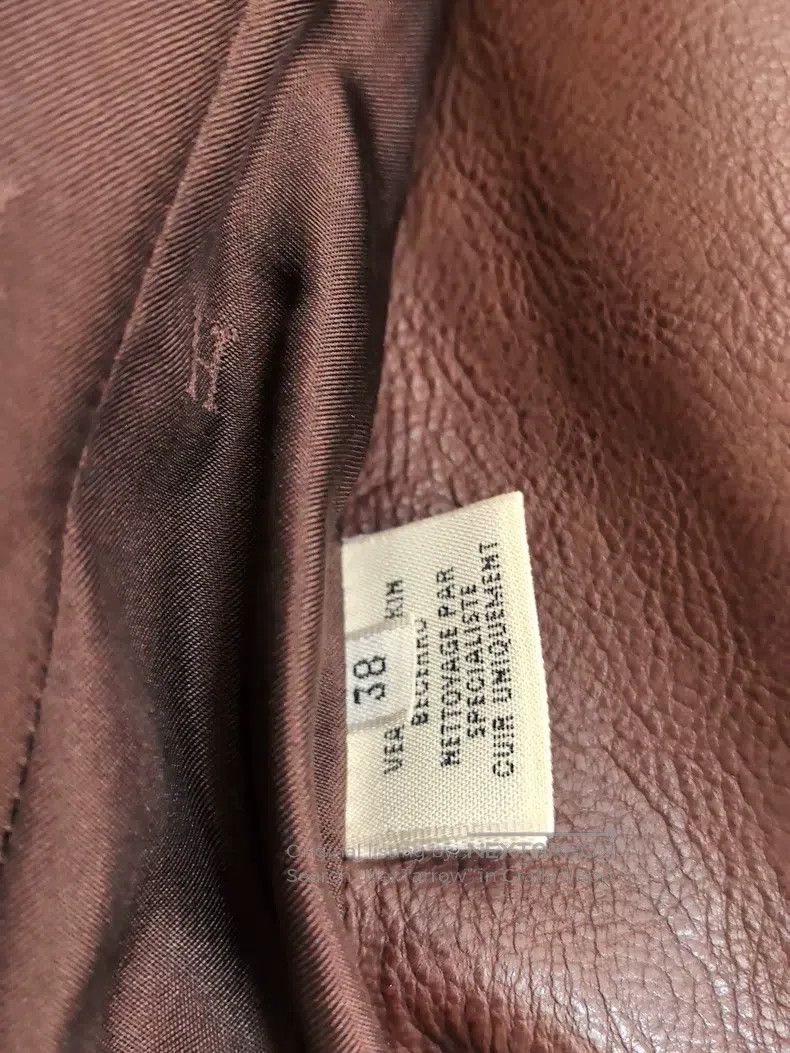 Hermes Hermes Real leather vest, dark brown, sheepskin material, Size XS / US 0-2 / IT 36-38 - 5 Thumbnail