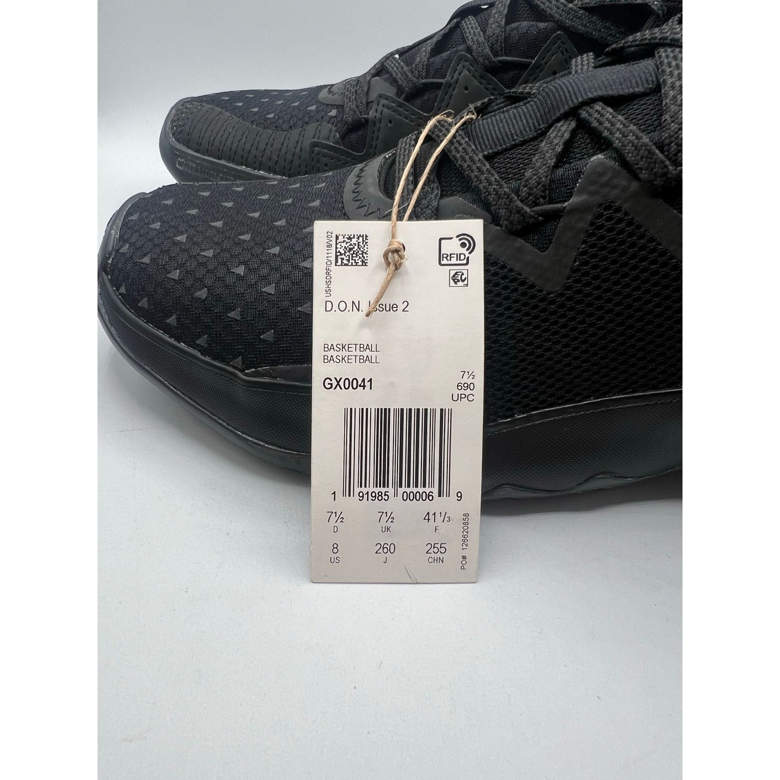Adidas Pharrell X Adidas D.O.N. Issue #2 “Triple Black” size 8 men Size US 8 / EU 41 - 6 Thumbnail