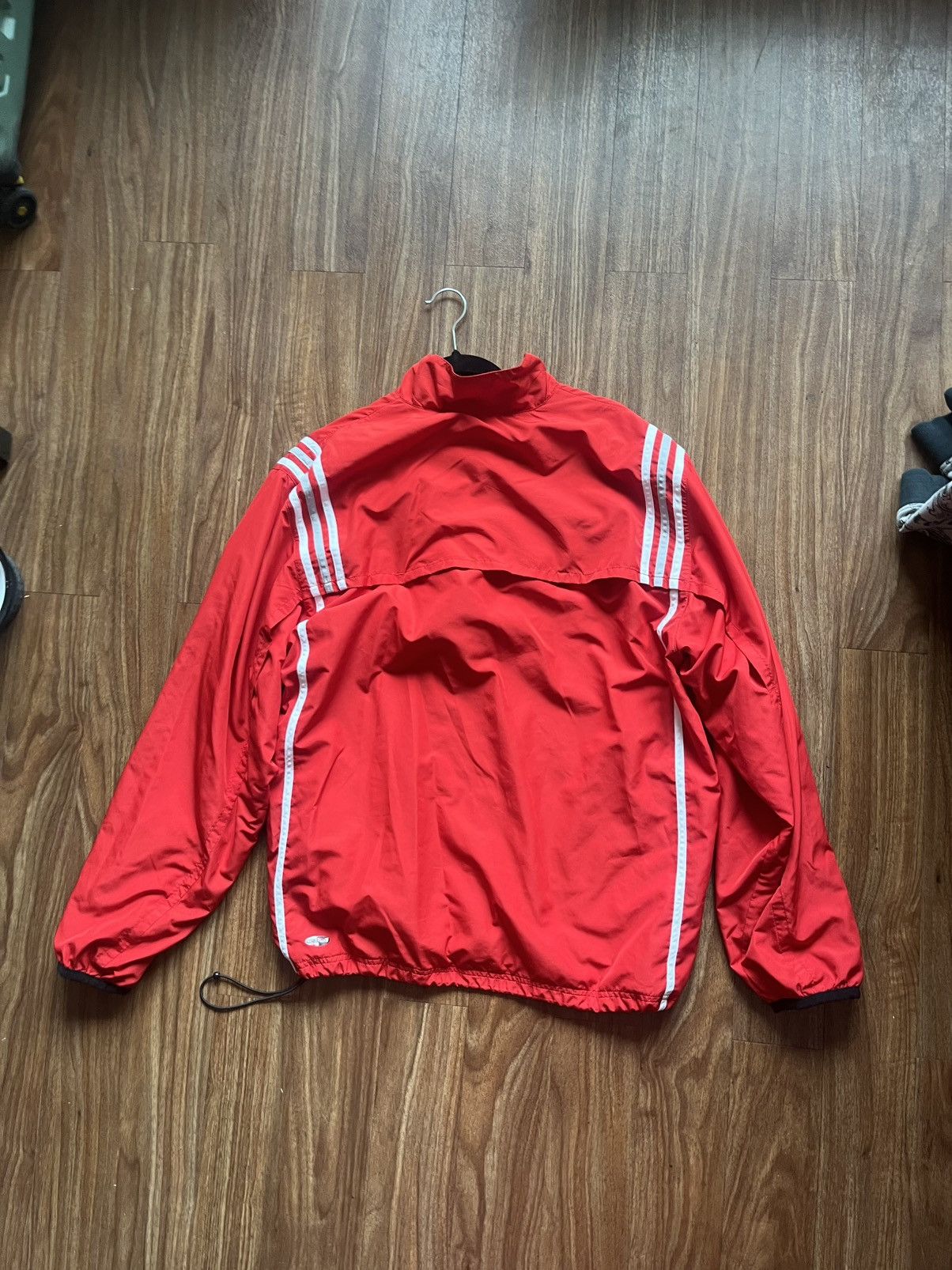 Adidas Red and White Adidas Clinton Volleyball Windbreaker Jacket Size US L / EU 52-54 / 3 - 2 Thumbnail