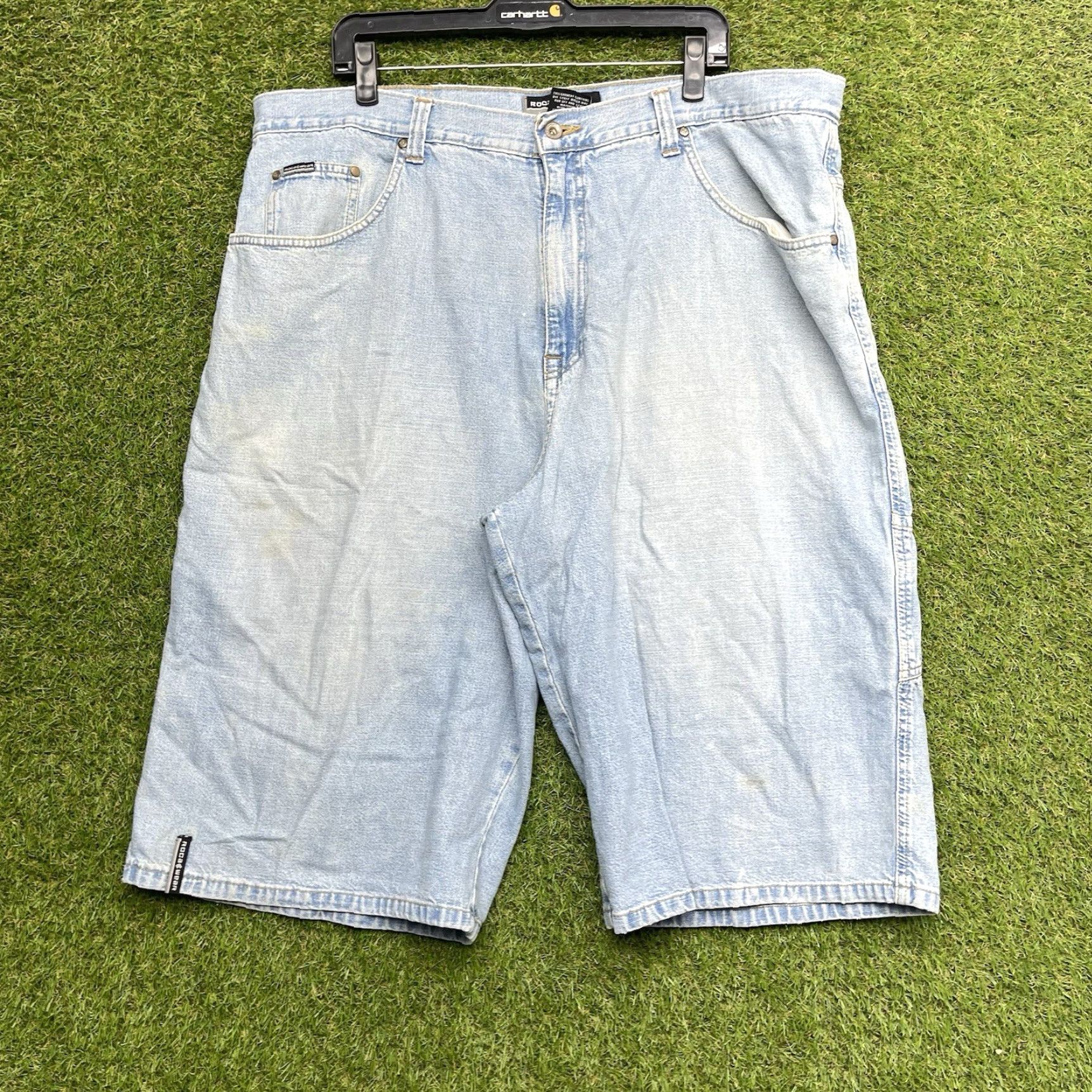 Rocawear Vintage Rocawear Jeans Shorts Mens 42 x14 Baggy Loose 90s Oversized Skater Y2K Baggy Rocawear Jeans Shorts Mens 42 x14 80s 90s Skater Y2K Baggy Size US 42 / EU 58 - 2 Thumbnail