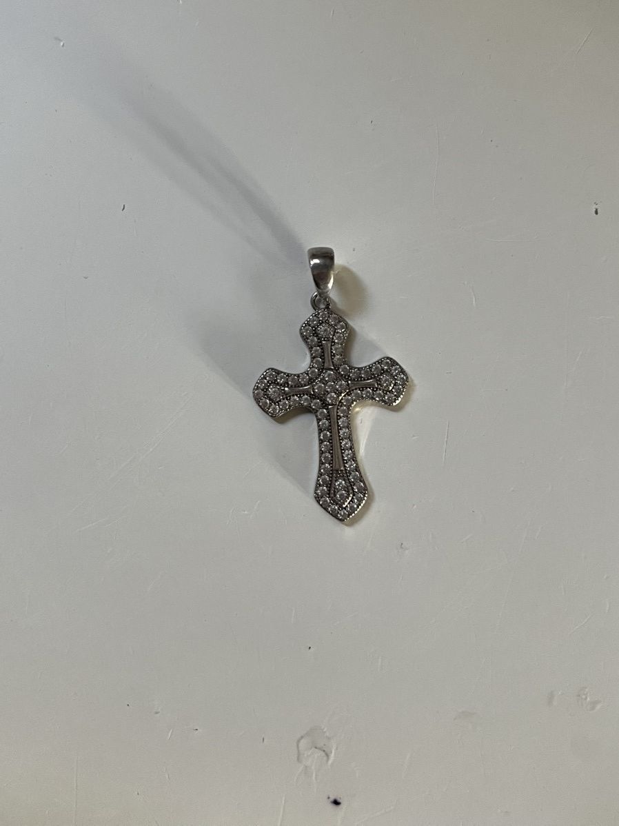 Other 925 sterling silver cross pendant Size ONE SIZE - 1 Thumbnail