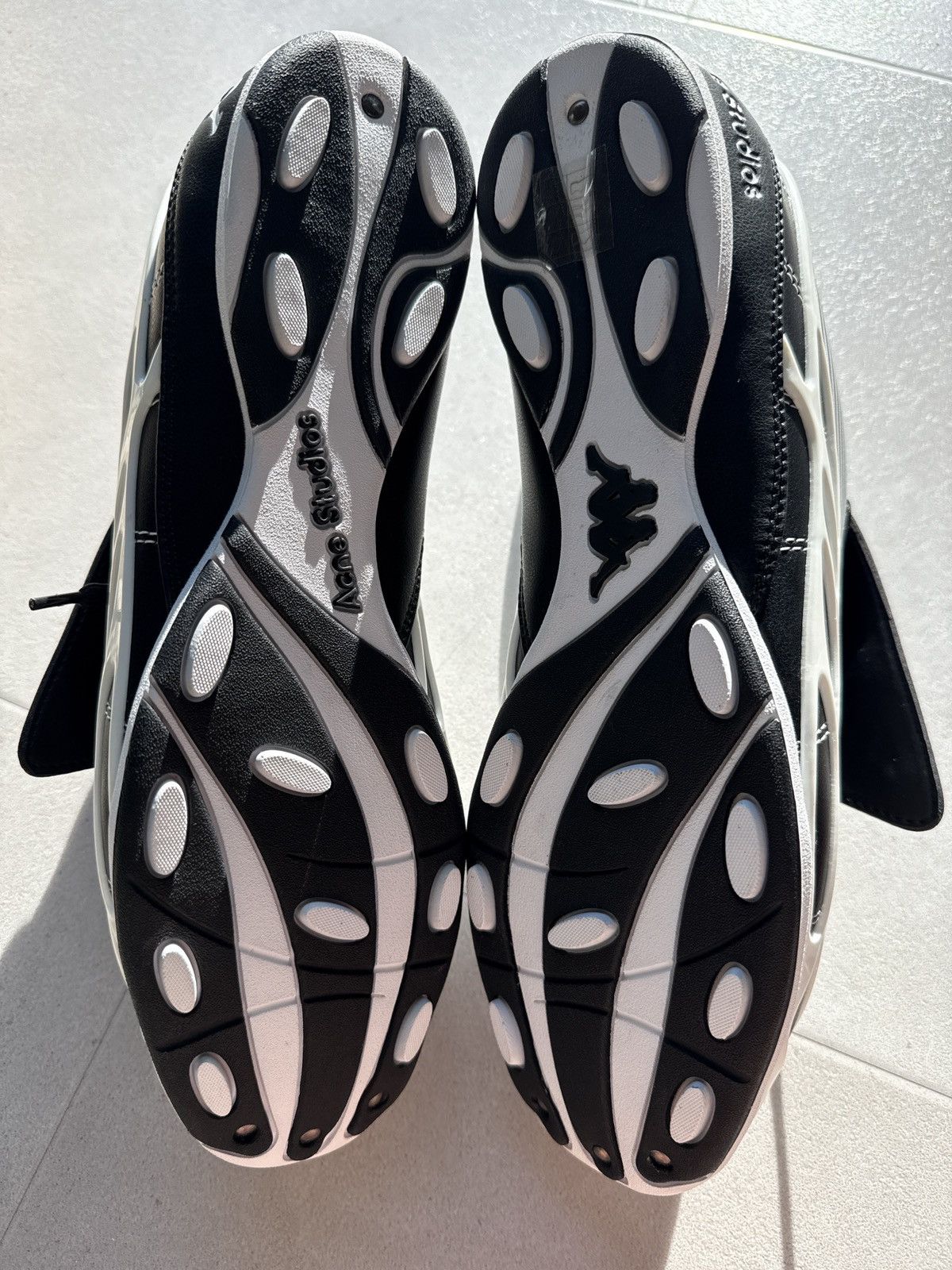 Acne Studios Acne Studios x Kappa SP-UX Lace Up black white low sneakers Size US 10 / EU 43 - 6 Thumbnail