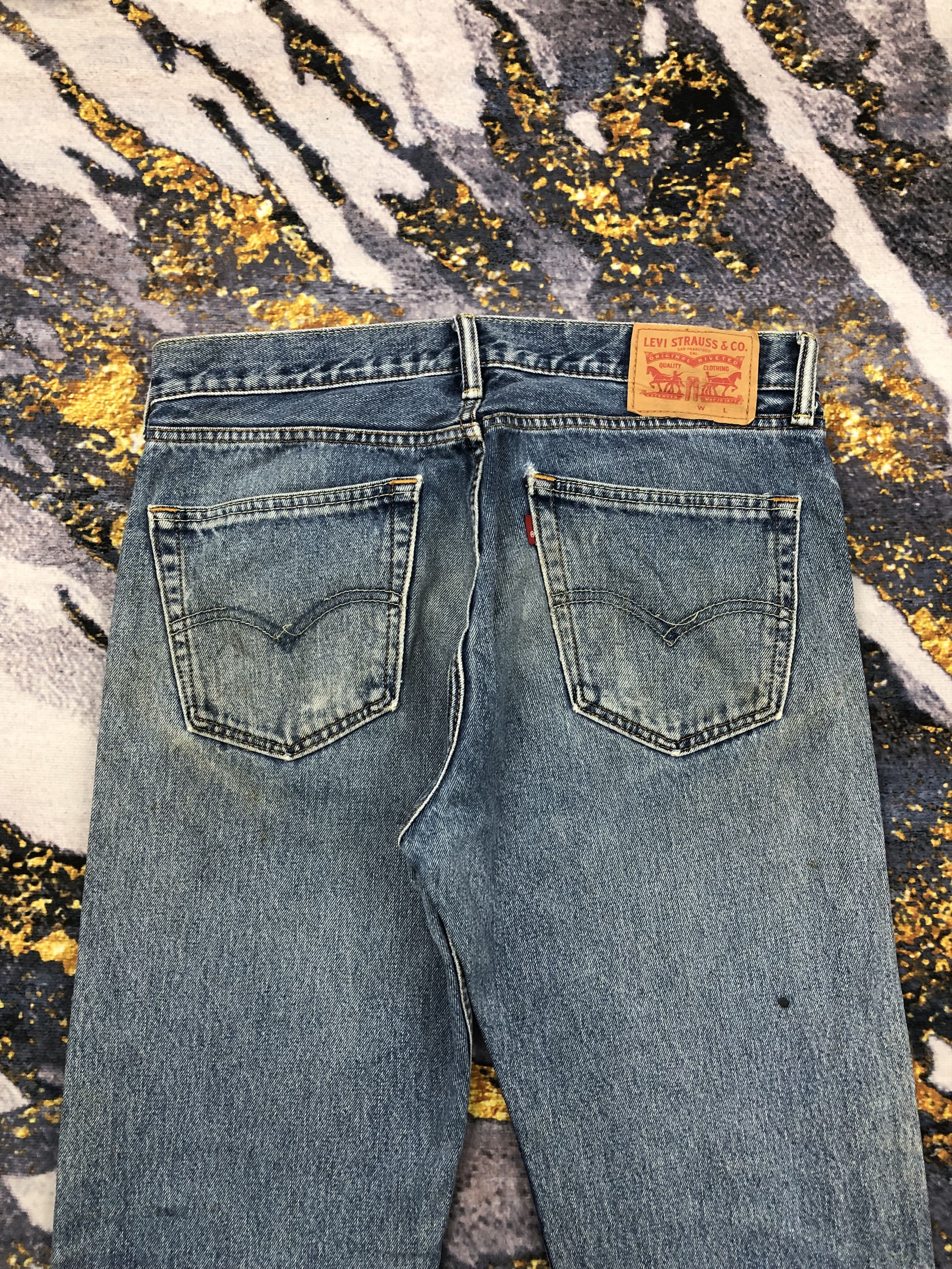 Levi's Vintage Levis 505 Faded Blue Jeans DPP0189 Size US 33 - 4 Thumbnail