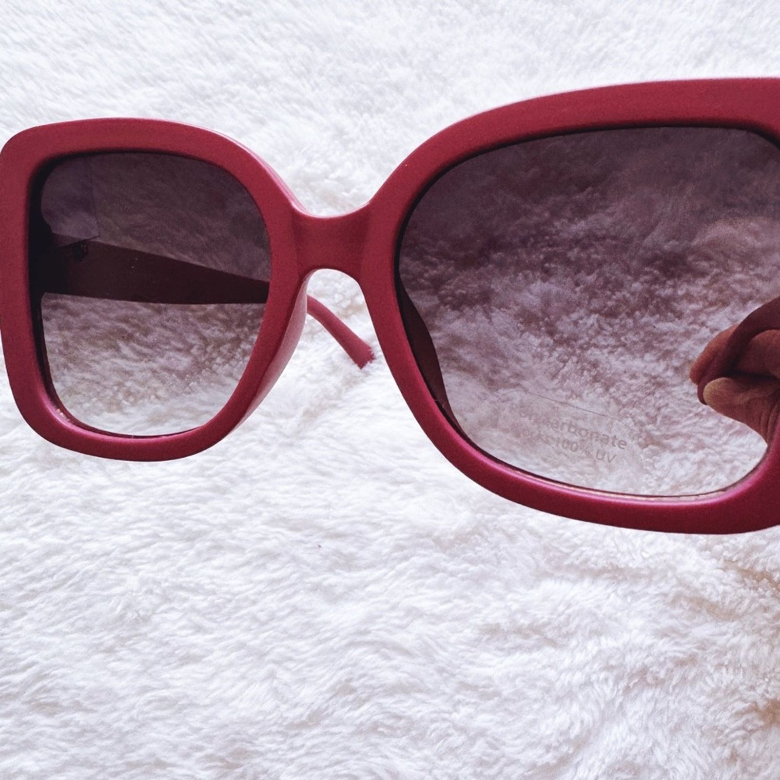 Other Eva Red Square-Framed Sunglasses Size ONE SIZE - 3 Thumbnail