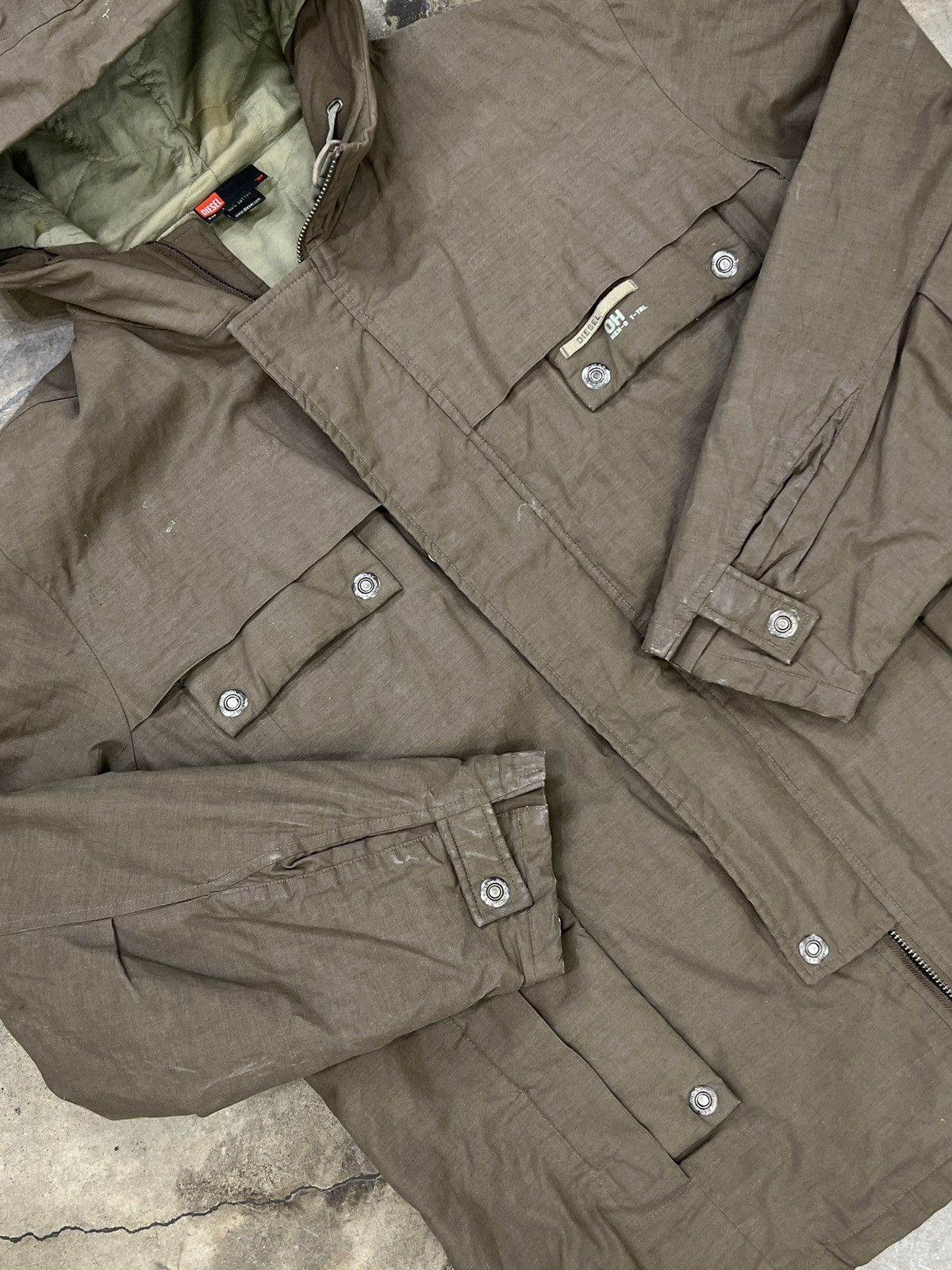 Diesel Army Military Jacket Large