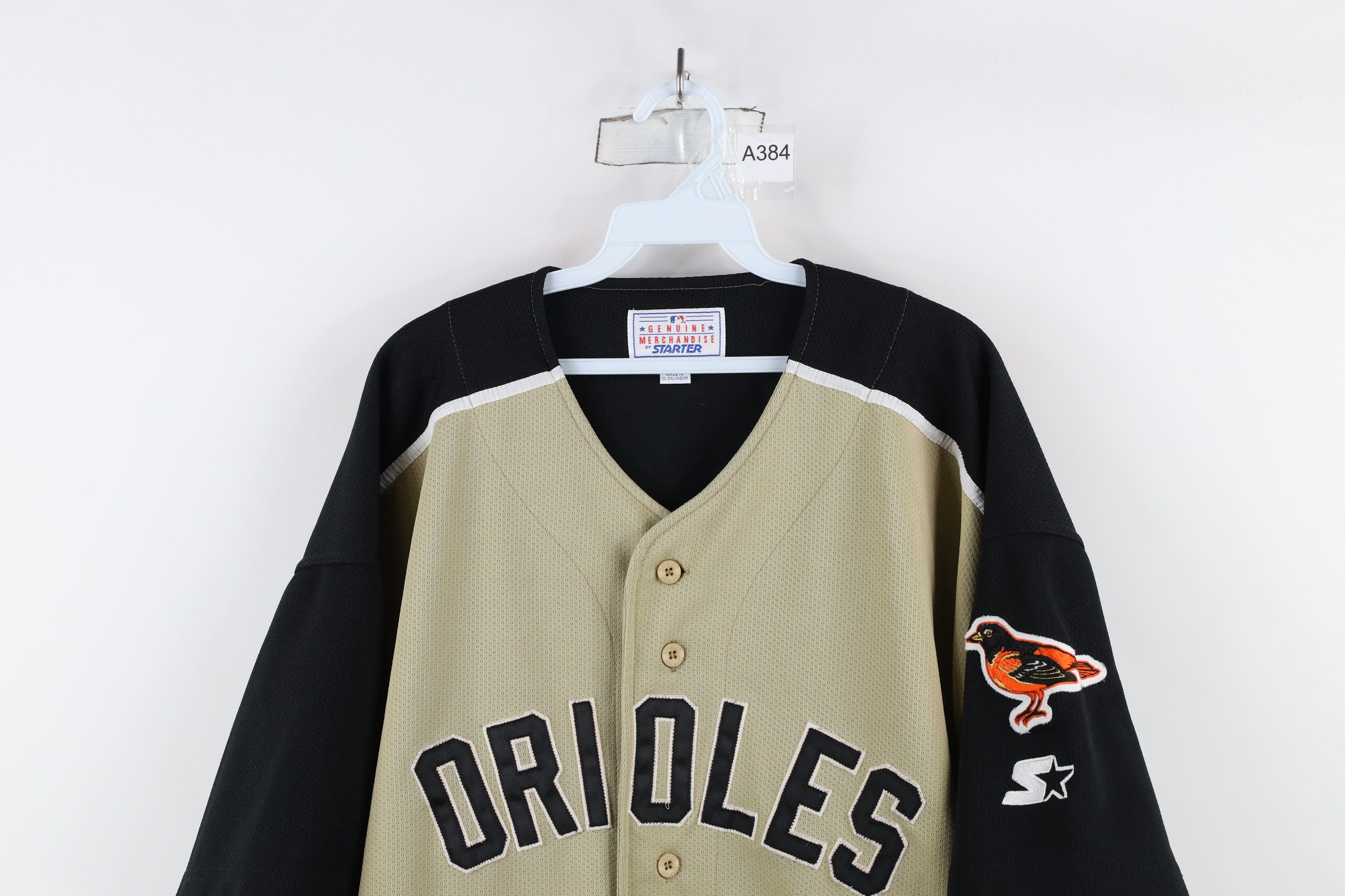 Starter × Vintage Vintage 90s Starter Baltimore Orioles Baseball Jersey Gold Size US XXL / EU 58 / 5 - 2 Thumbnail