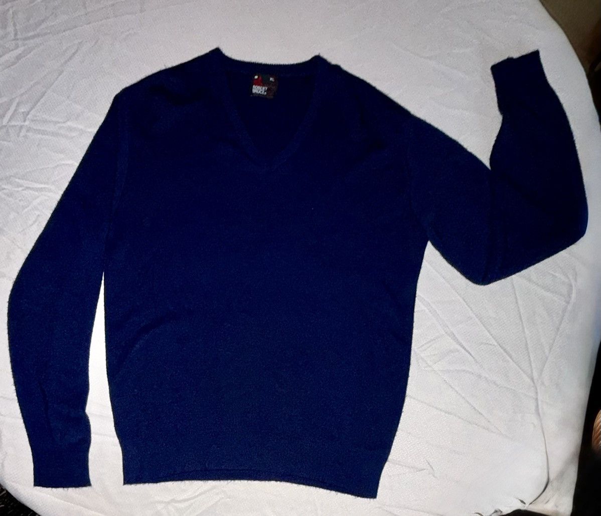Robert Bruce Robert Bruce Vintage 80s V-Neck Knit Sweater Navy Size US XL / EU 56 / 4 - 1 Thumbnail
