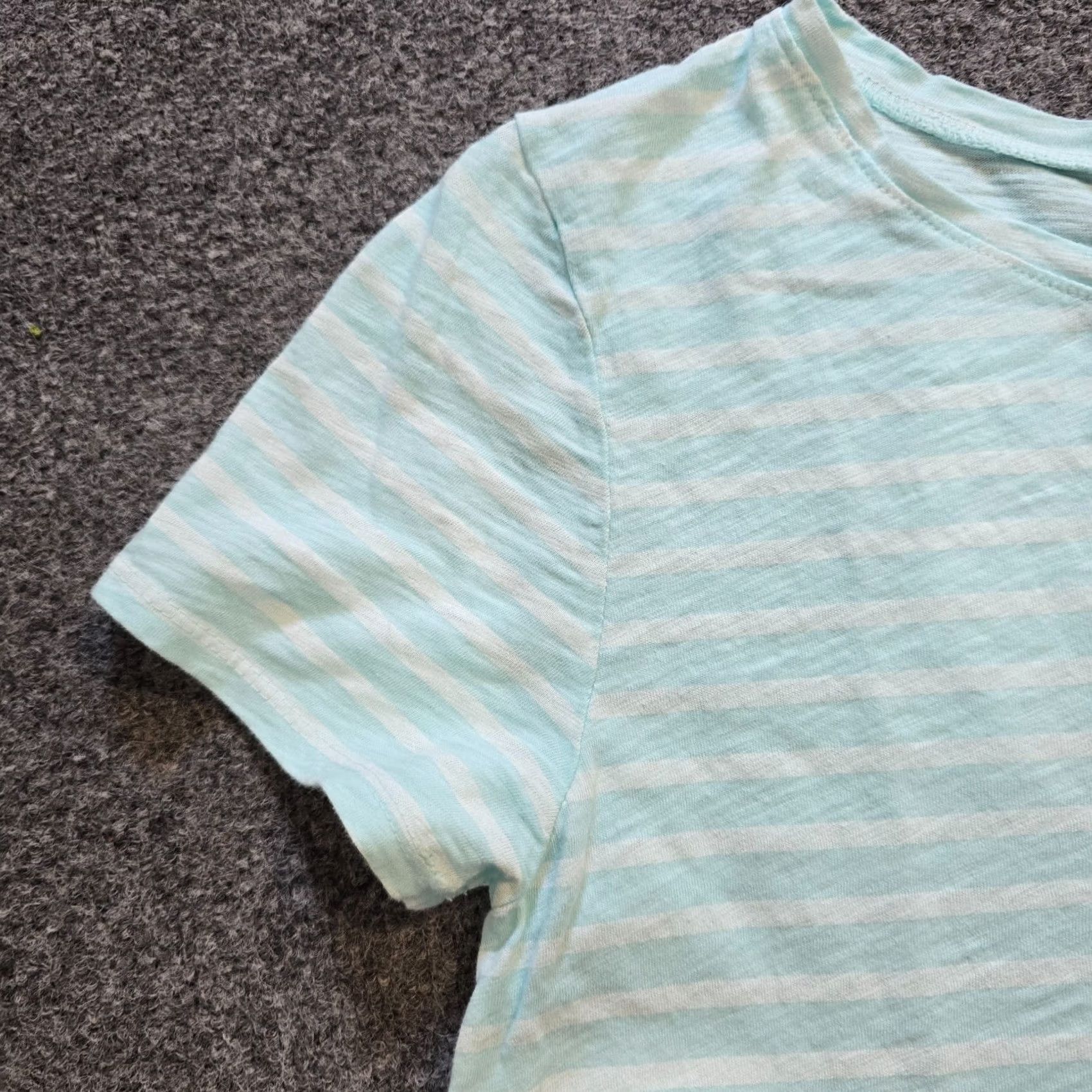 Vintage Fresh Produce Womens XS Size Medium Blue Striped Casual Shirt Size XXL / US 16-18 / IT 52-54 - 3 Thumbnail