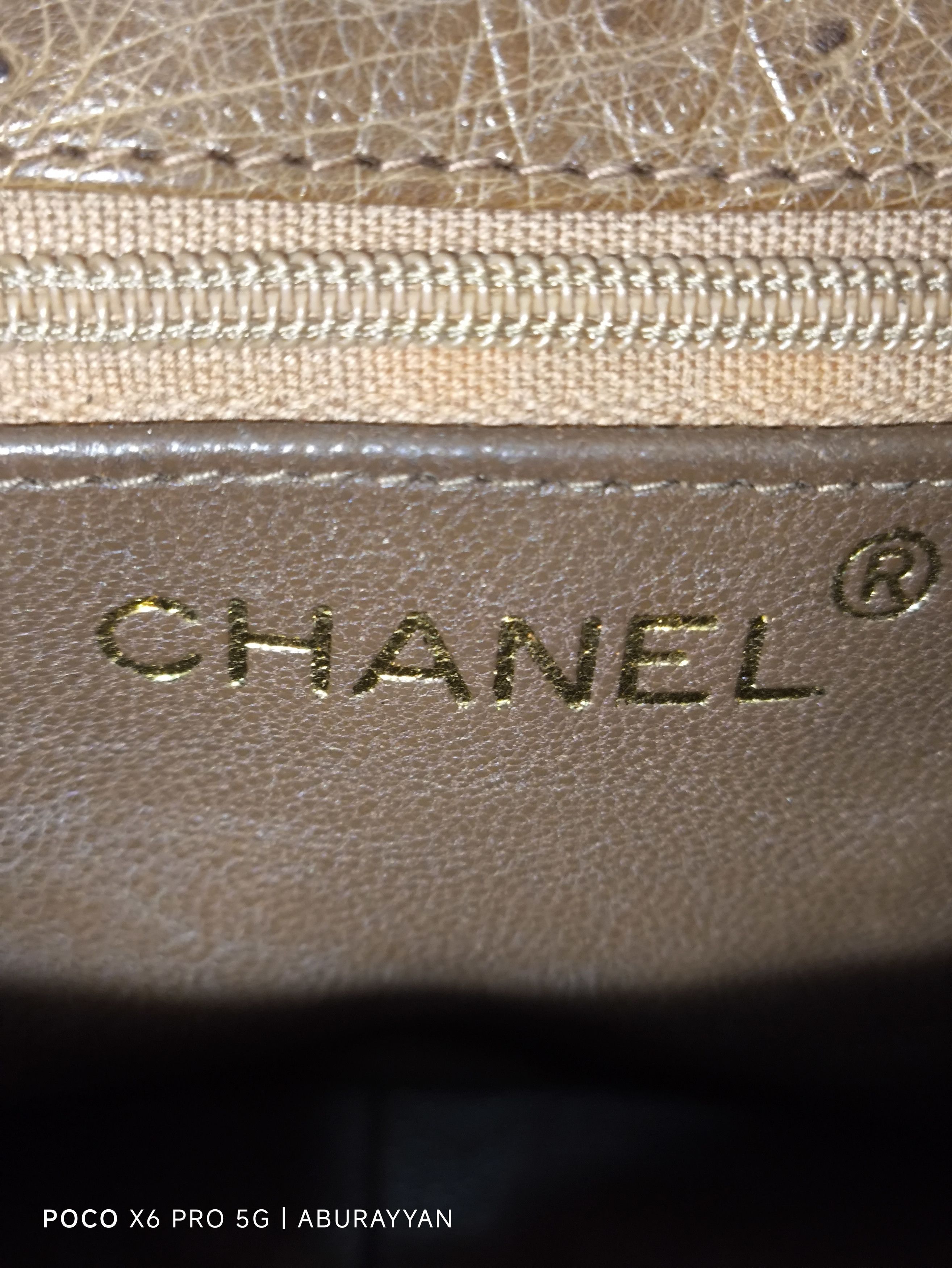 Chanel Chanel Vintage Ostrich Leather SingleFlap Chain Shoulder Bag Size ONE SIZE - 16 Thumbnail