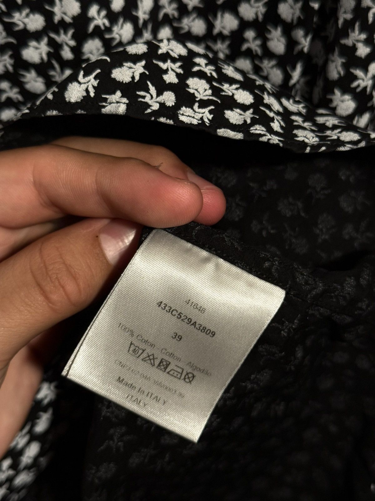 Dior Dior Floral Print Shirt Size US S / EU 44-46 / 1 - 4 Thumbnail
